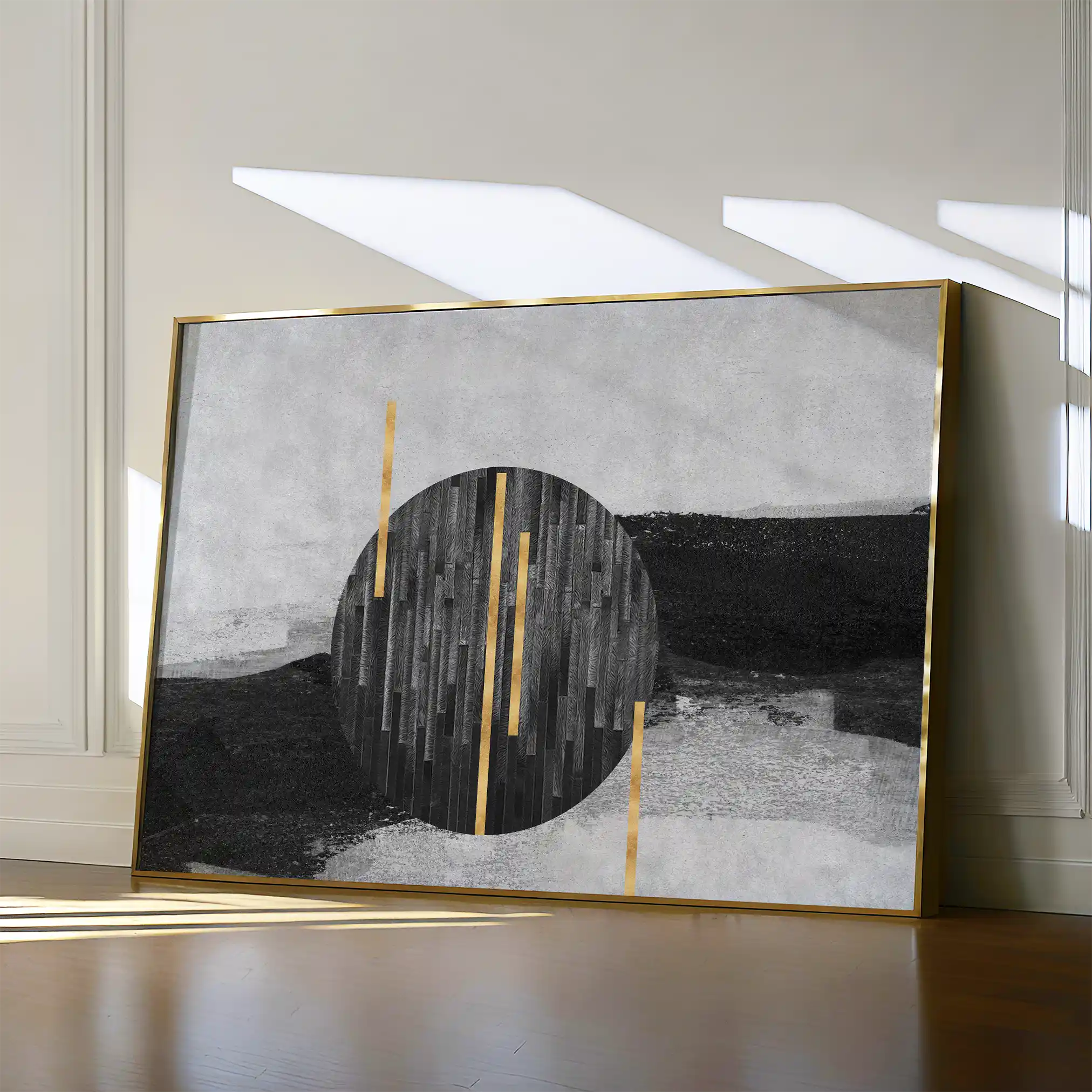 Abstract Canvas Wall Art WAD038-A 90 x 60 cm / Stretched on hidden frame