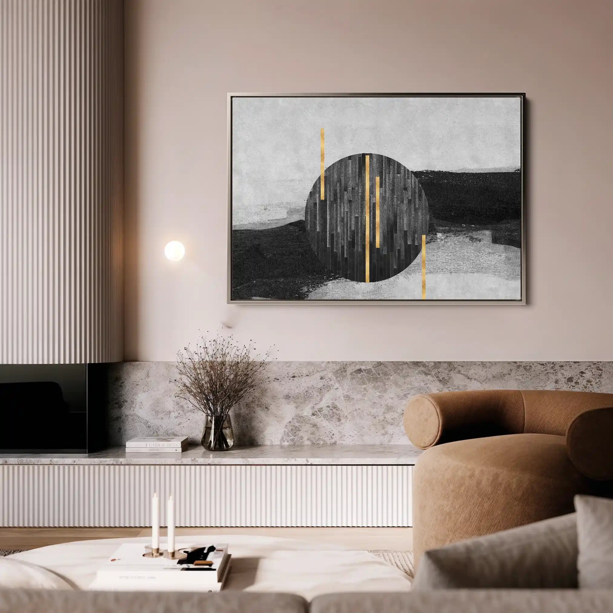 Abstract Canvas Wall Art WAD038-A 90 x 60 cm / Stretched on hidden frame