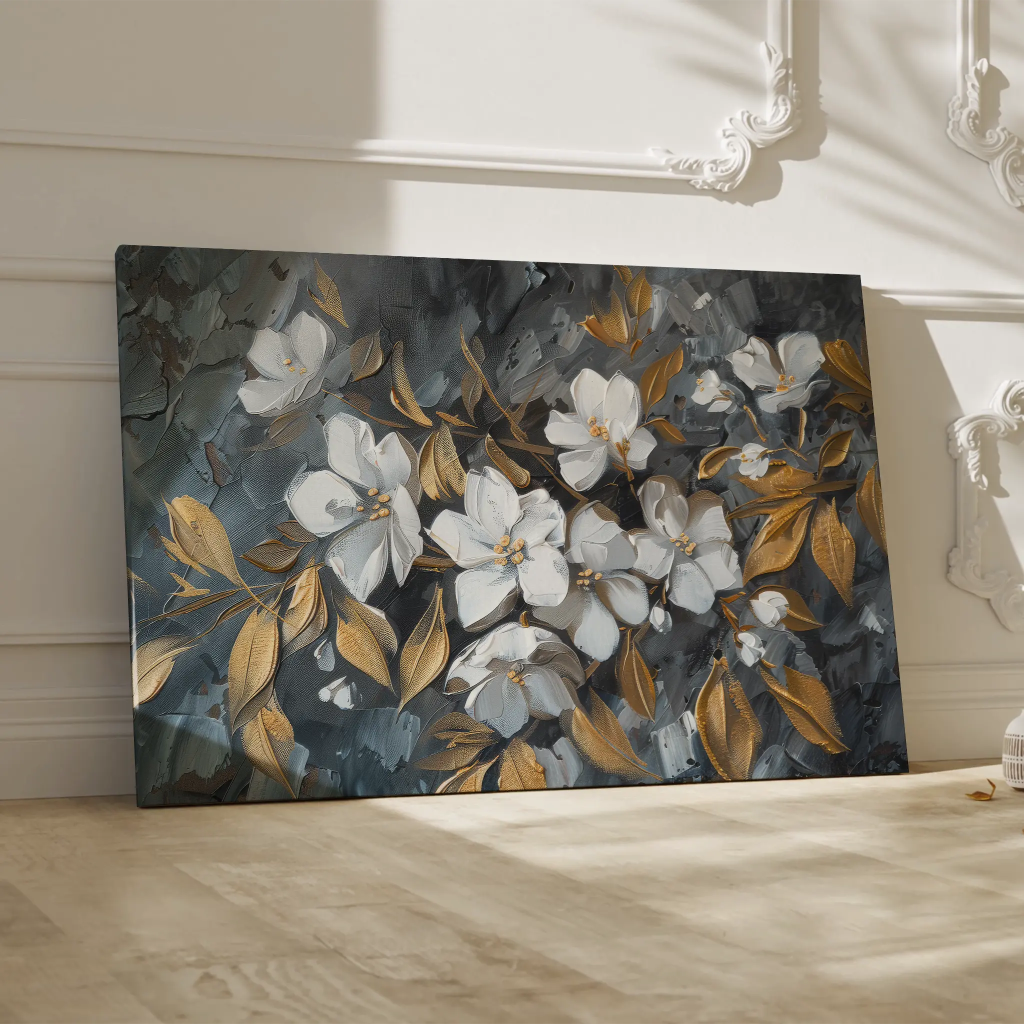 Floral Canvas Wall Art WAD038-F 90 x 60 cm / Stretched on hidden frame