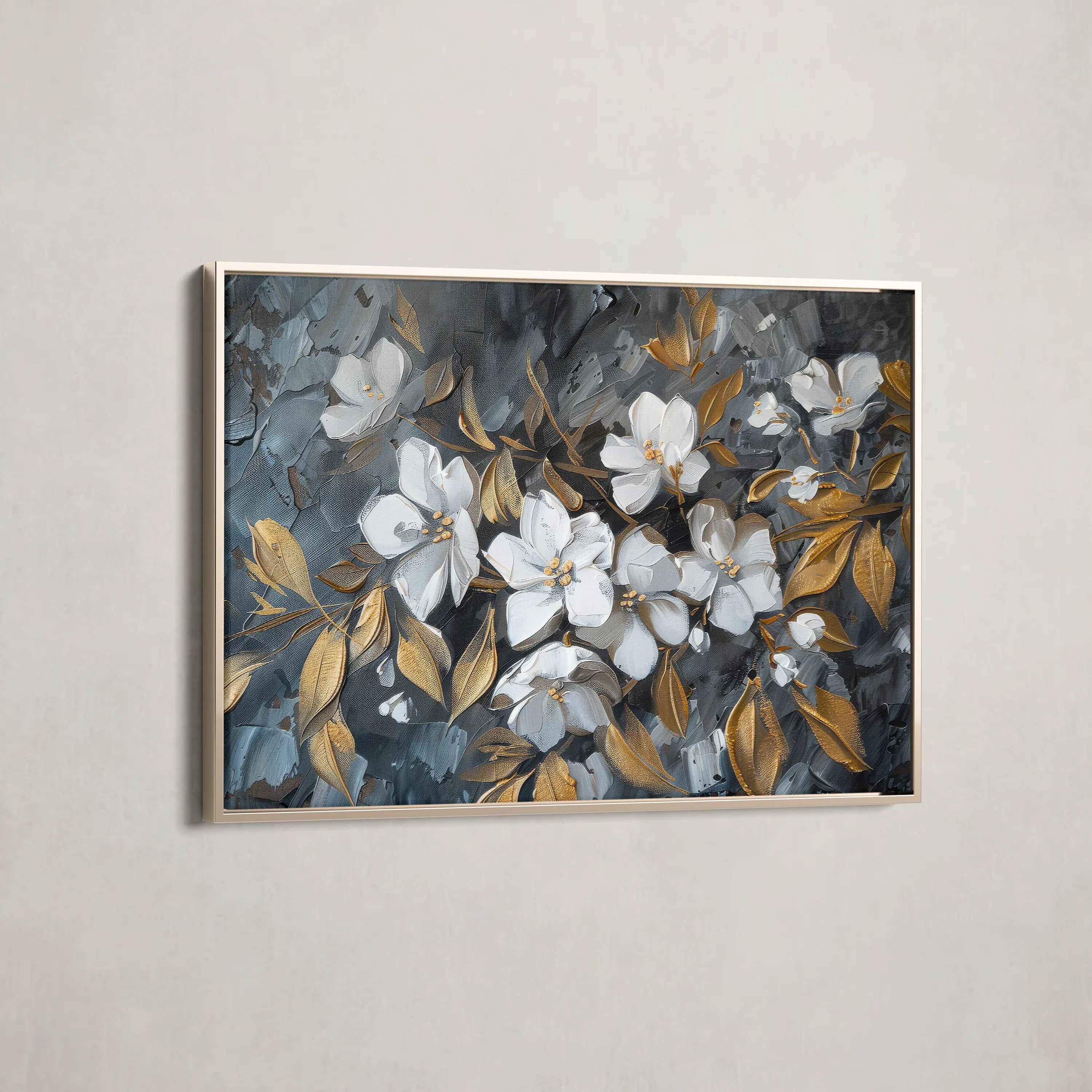 Floral Canvas Wall Art WAD038-F 90 x 60 cm / Stretched on hidden frame