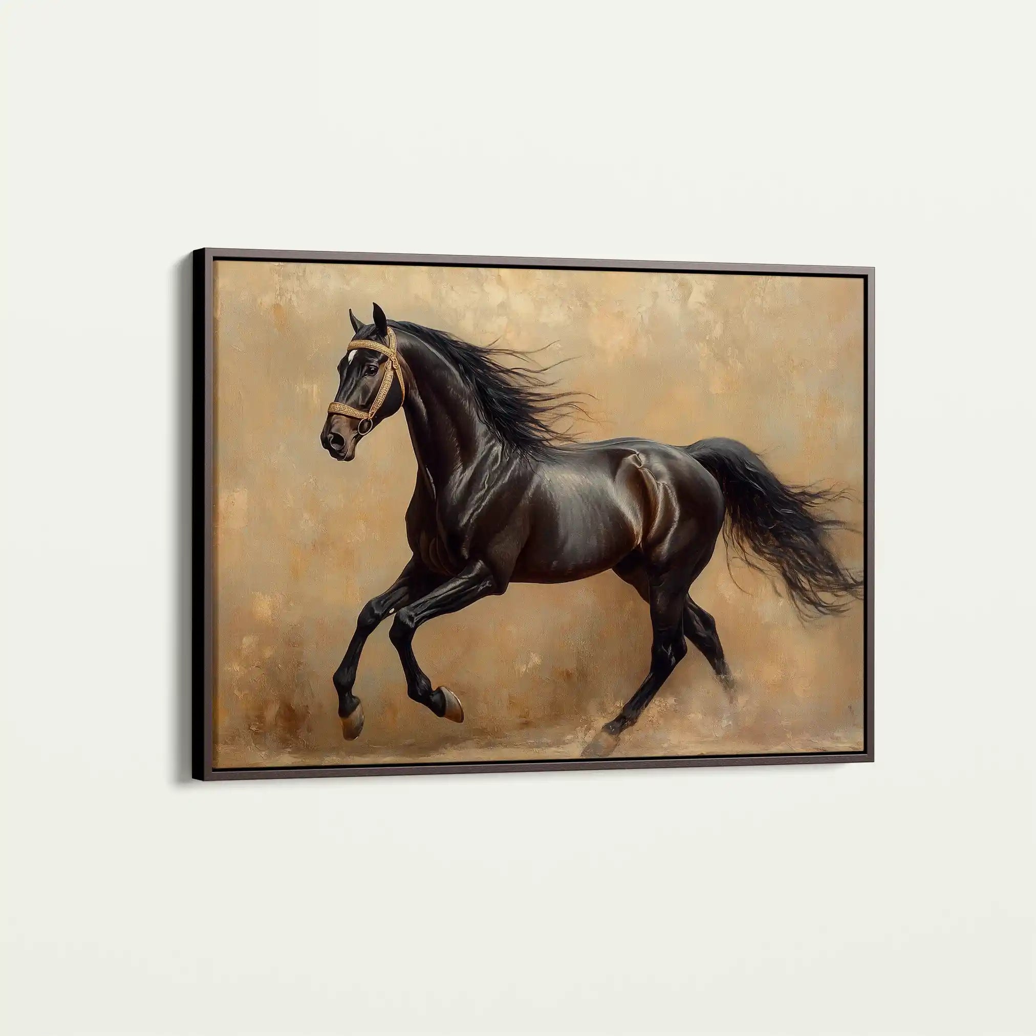 Horses 038 Canvas Art 90 x 60 cm / Stretched on hidden frame