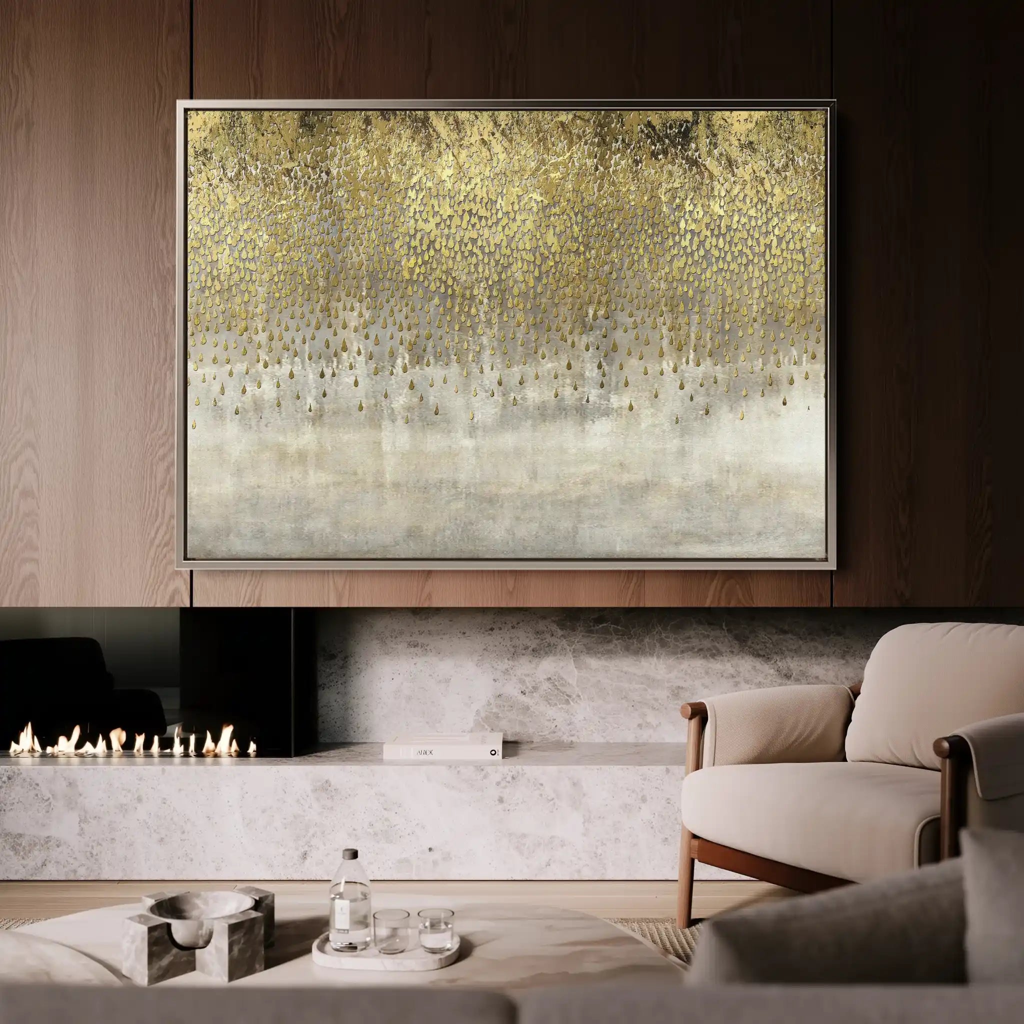 Abstract 039 Canvas Art 60 x 40 cm / Stretched on hidden frame