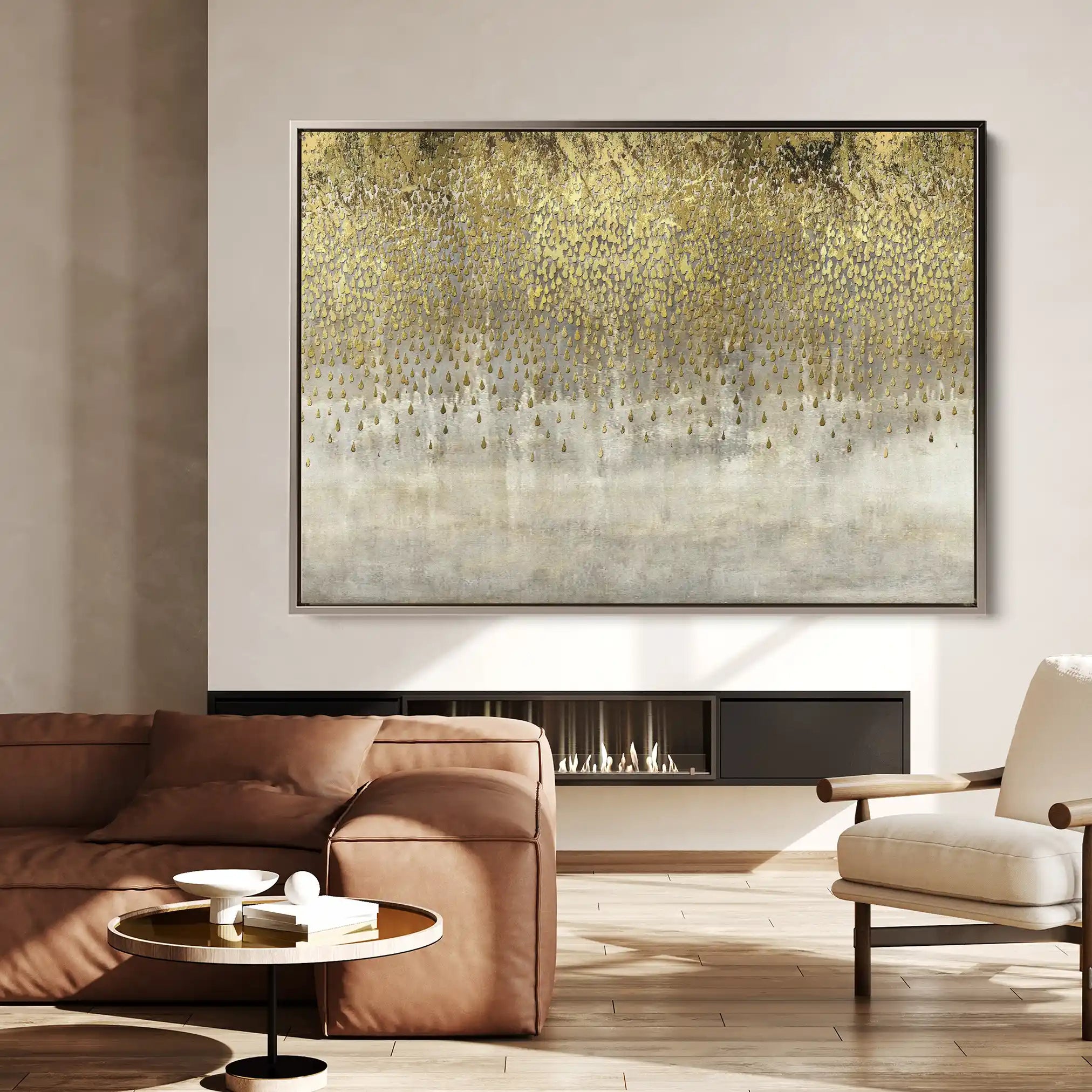 Abstract Canvas Wall Art WAD039-A 90 x 60 cm / Stretched on hidden frame