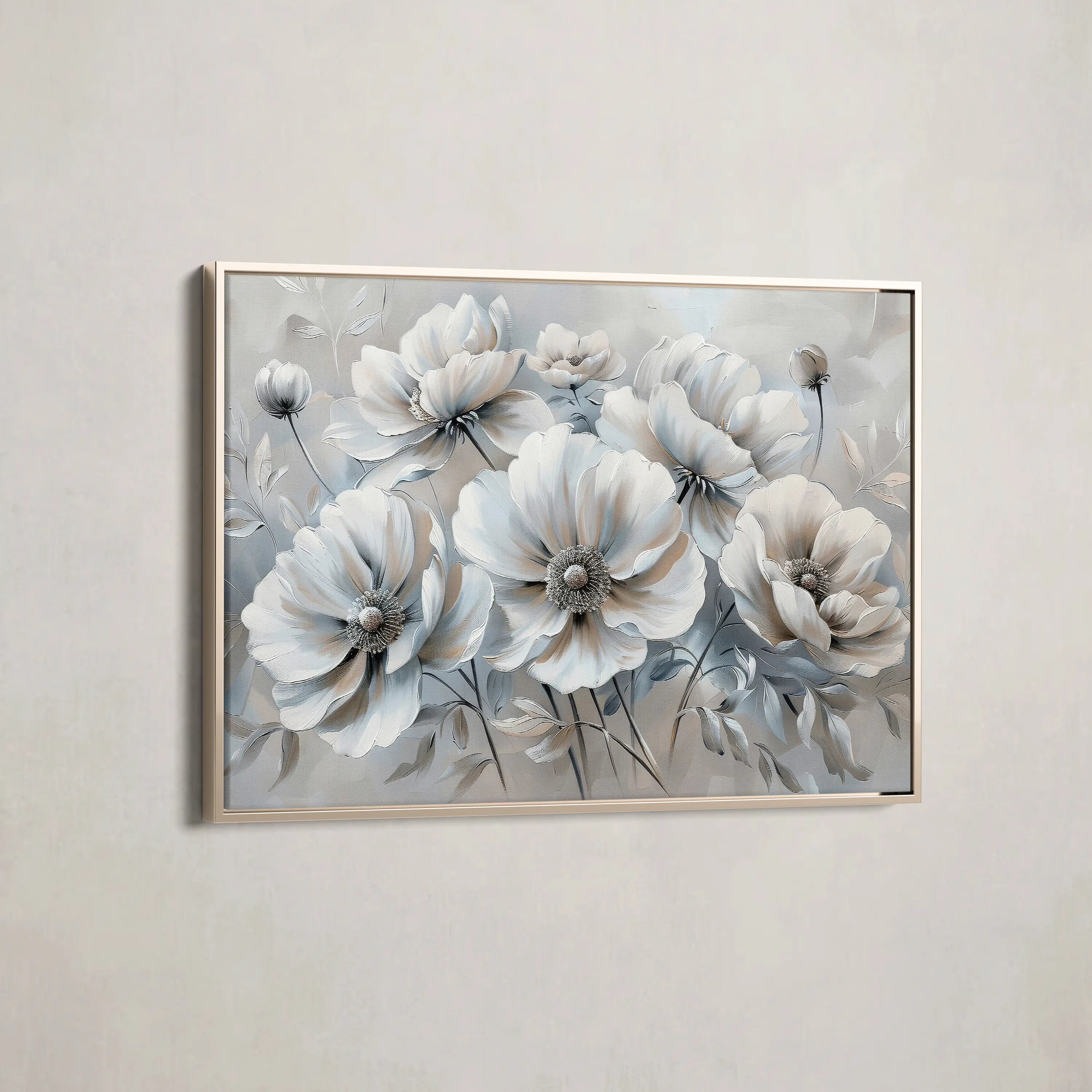 Floral Canvas Wall Art WAD039-F 90 x 60 cm / Stretched on hidden frame