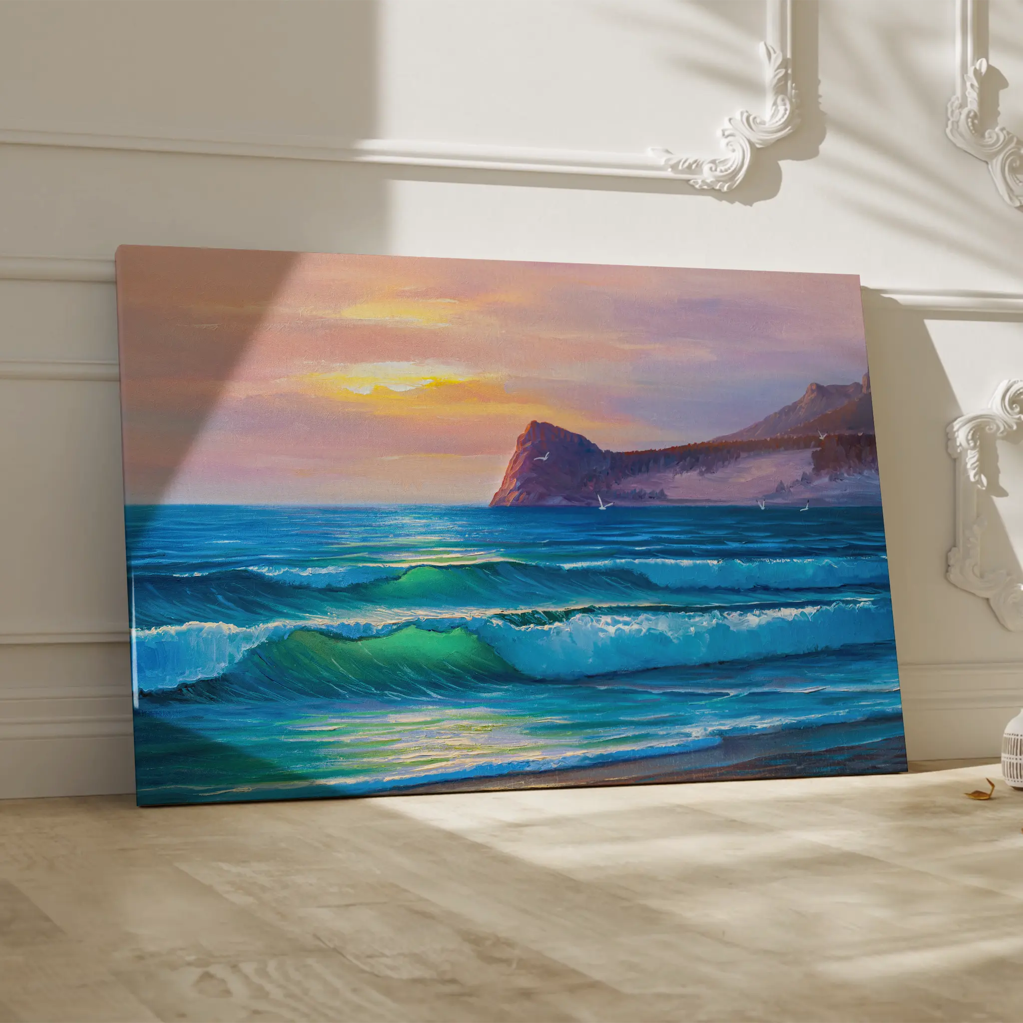 Landscape Canvas Wall Art WAD039-L 90 x 60 cm / Stretched on hidden frame