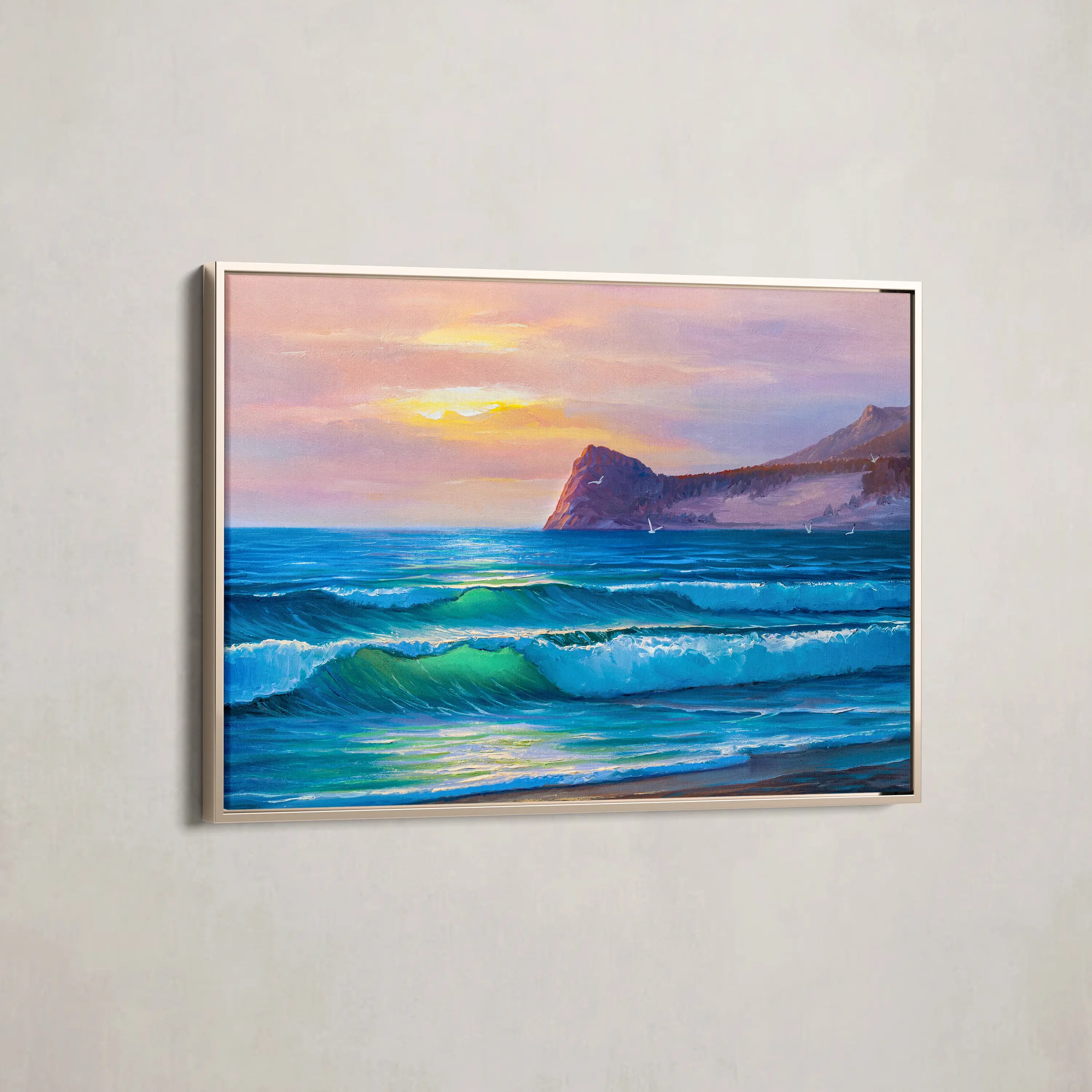 Landscape Canvas Wall Art WAD039-L 90 x 60 cm / Stretched on hidden frame