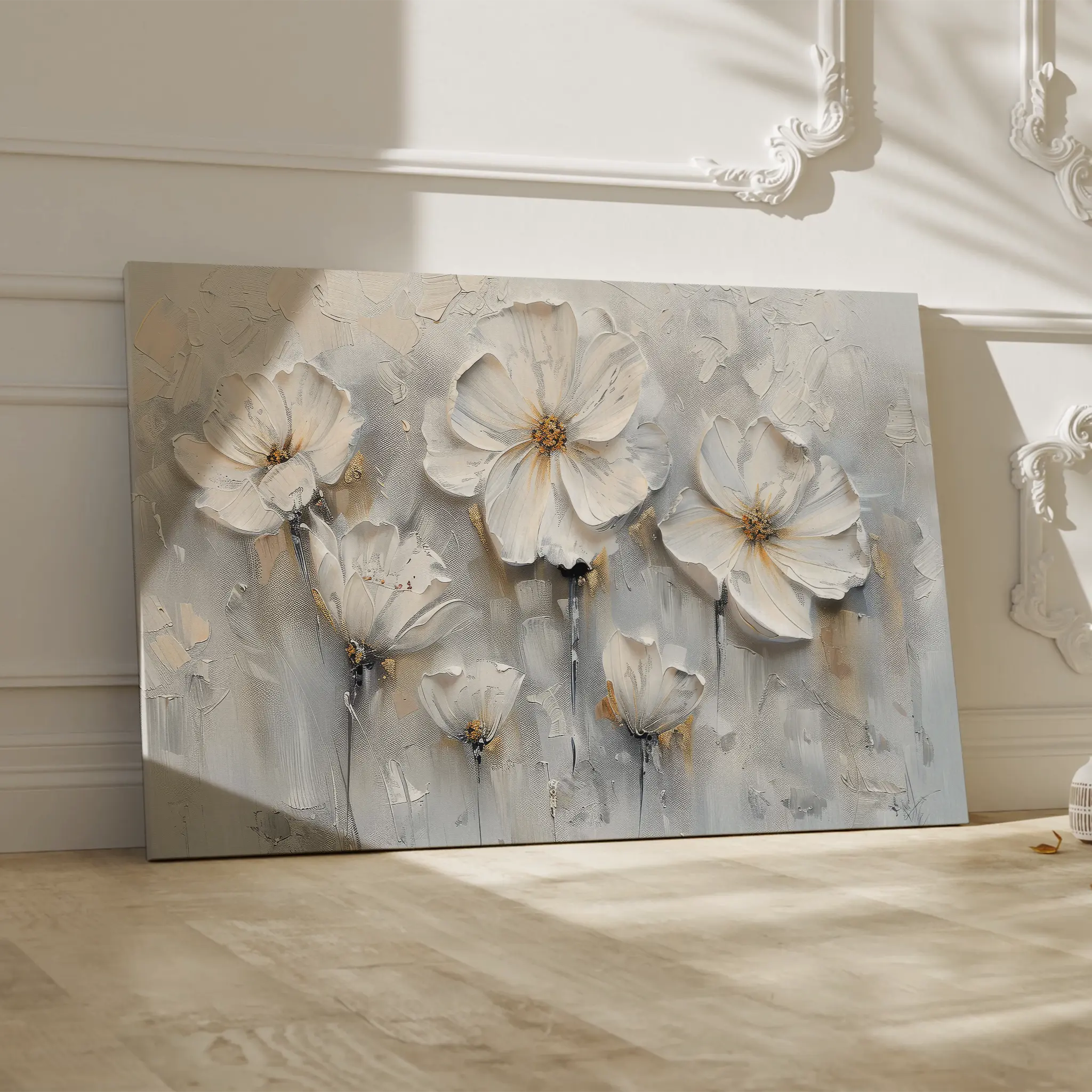 Floral Canvas Wall Art WAD040-F 90 x 60 cm / Stretched on hidden frame