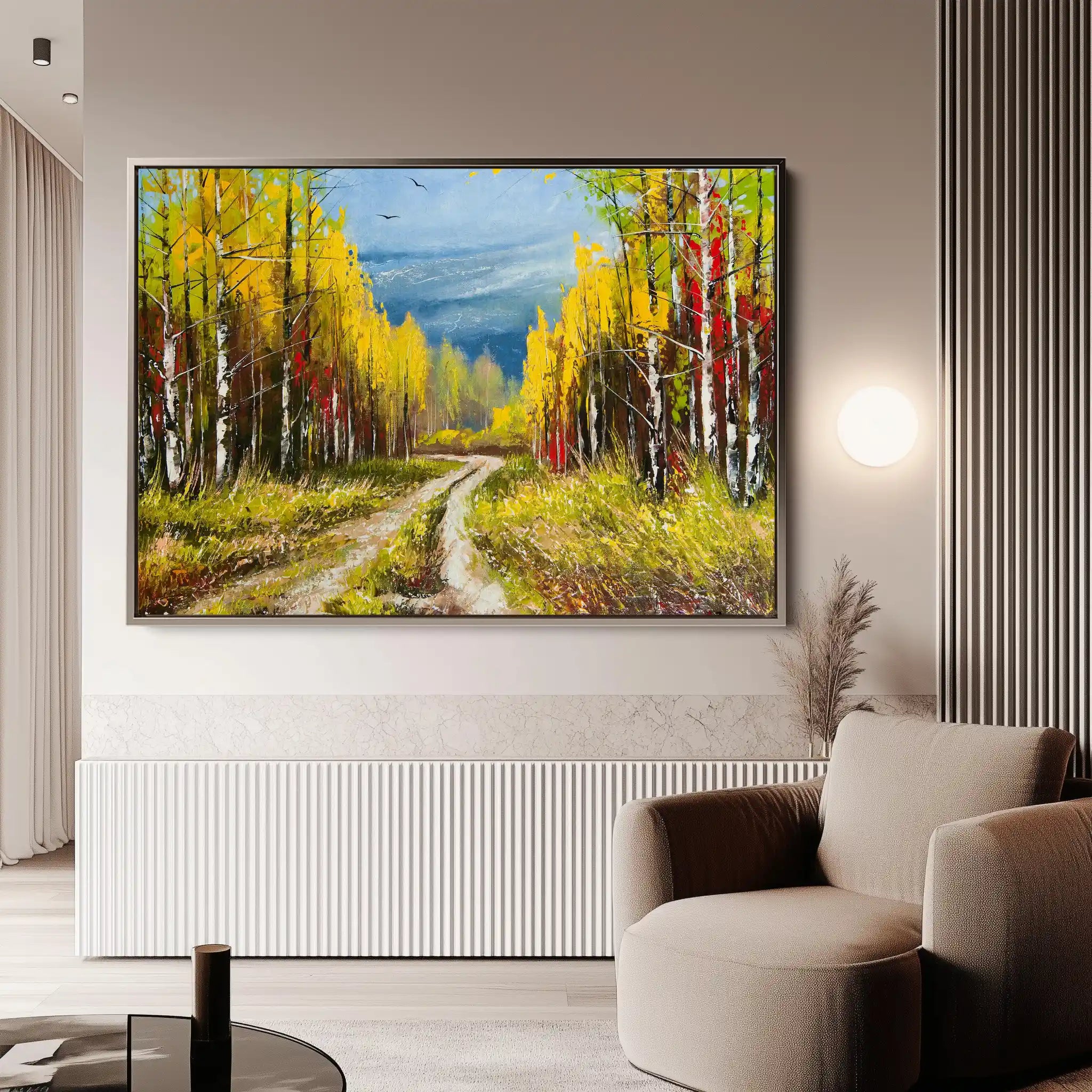 Landscape 040 Canvas Art 90 x 60 cm / Stretched on hidden frame