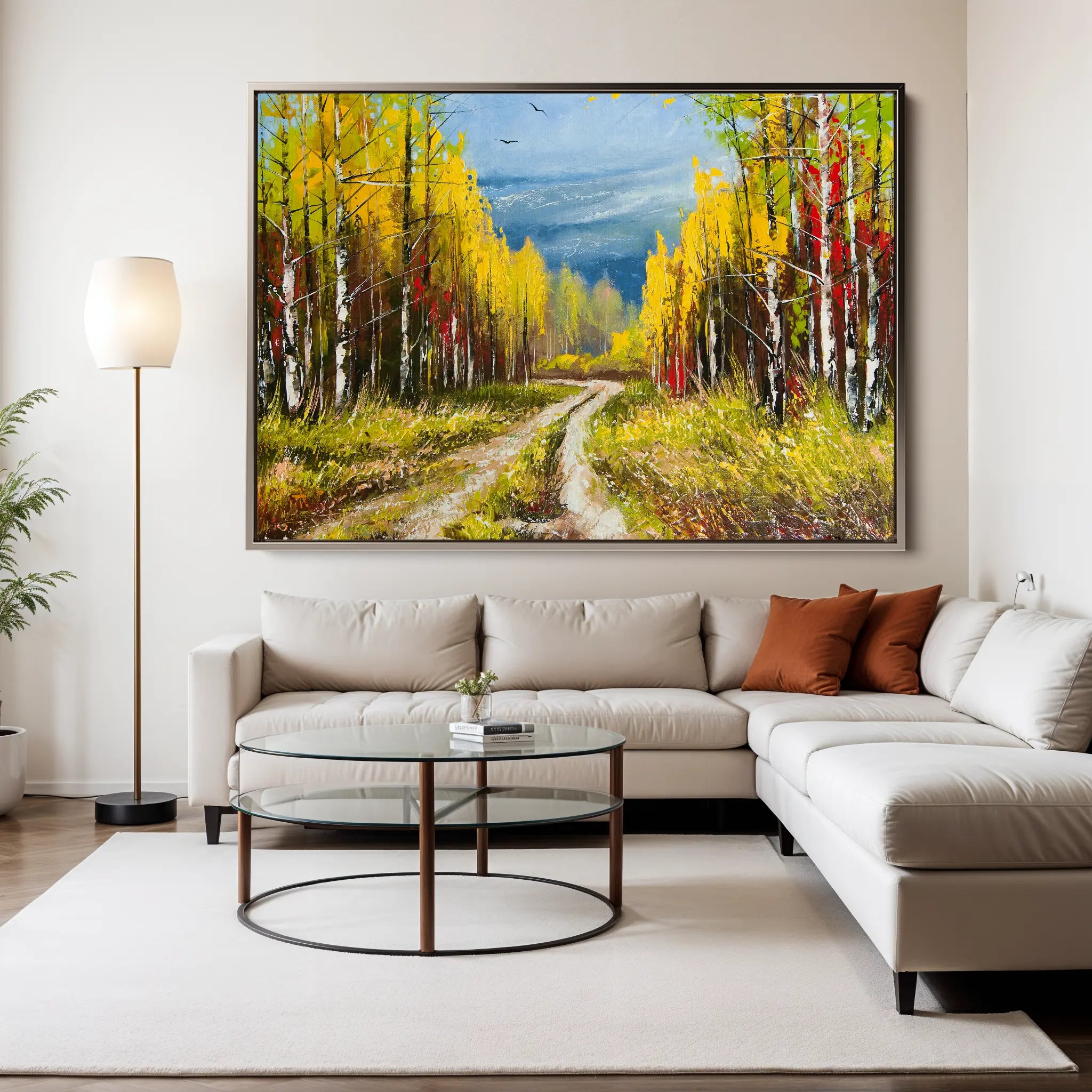 Landscape Canvas Wall Art WAD040-L 90 x 60 cm / Stretched on hidden frame