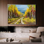 Landscape 040 Canvas Art 90 x 60 cm / Stretched on hidden frame