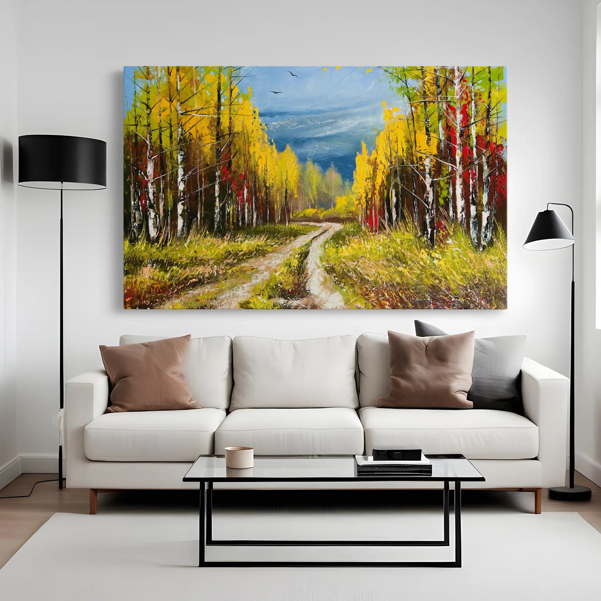 Landscape Canvas Wall Art WAD040-L 90 x 60 cm / Stretched on hidden frame