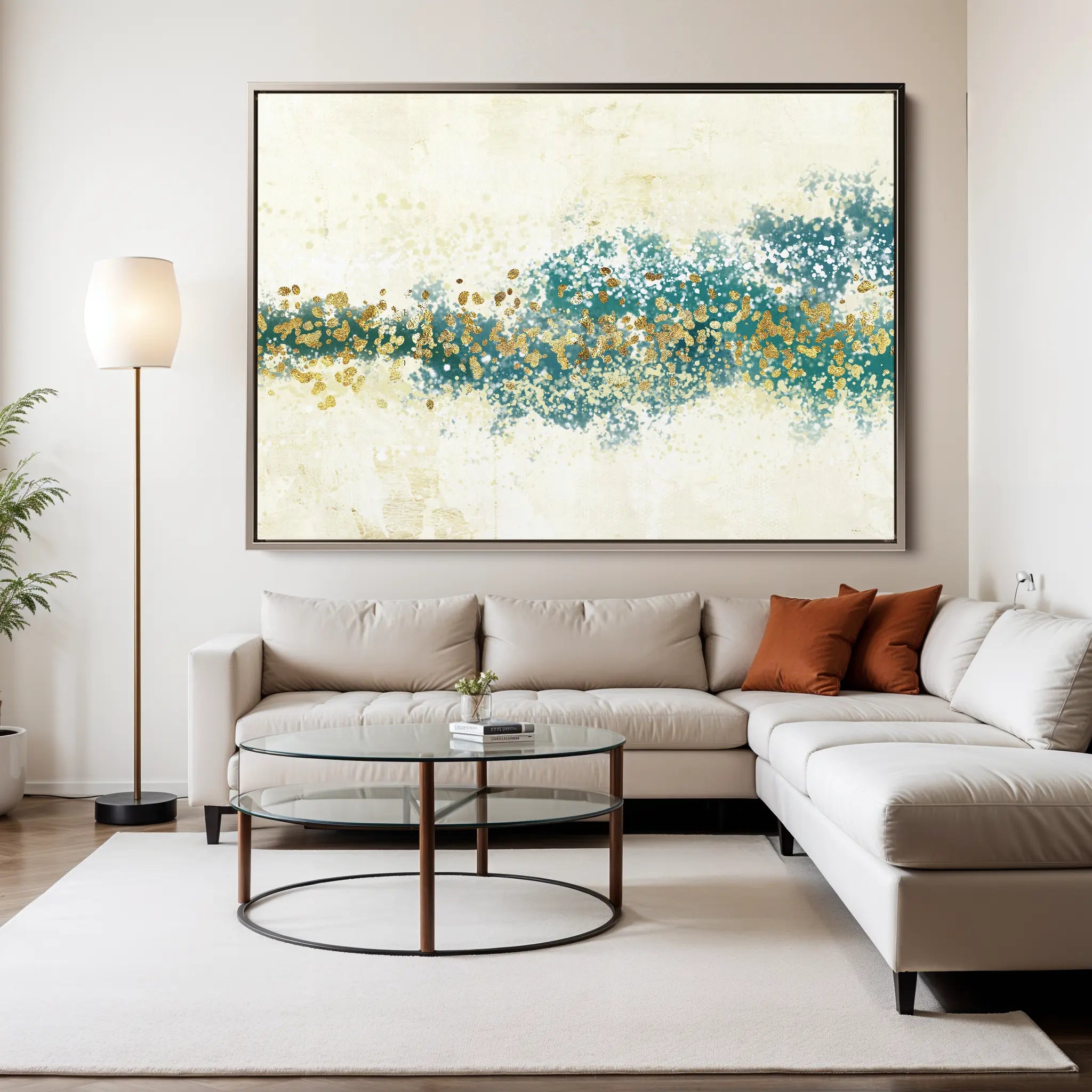 Abstract Canvas Wall Art WAD041-A 90 x 60 cm / Stretched on hidden frame