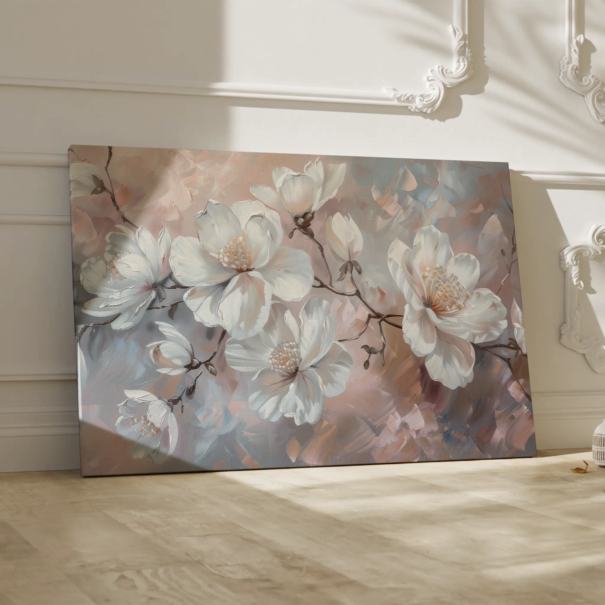 Floral Canvas Wall Art WAD041-F 90 x 60 cm / Stretched on hidden frame