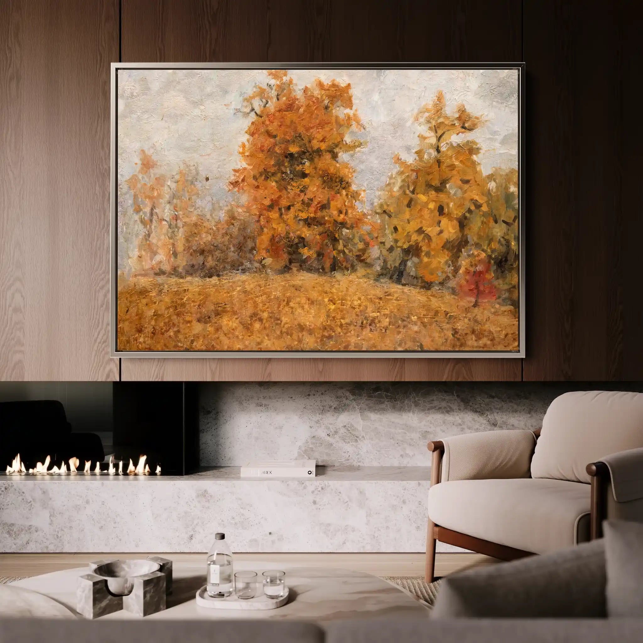 Landscape 041 Canvas Art 90 x 60 cm / Stretched on hidden frame