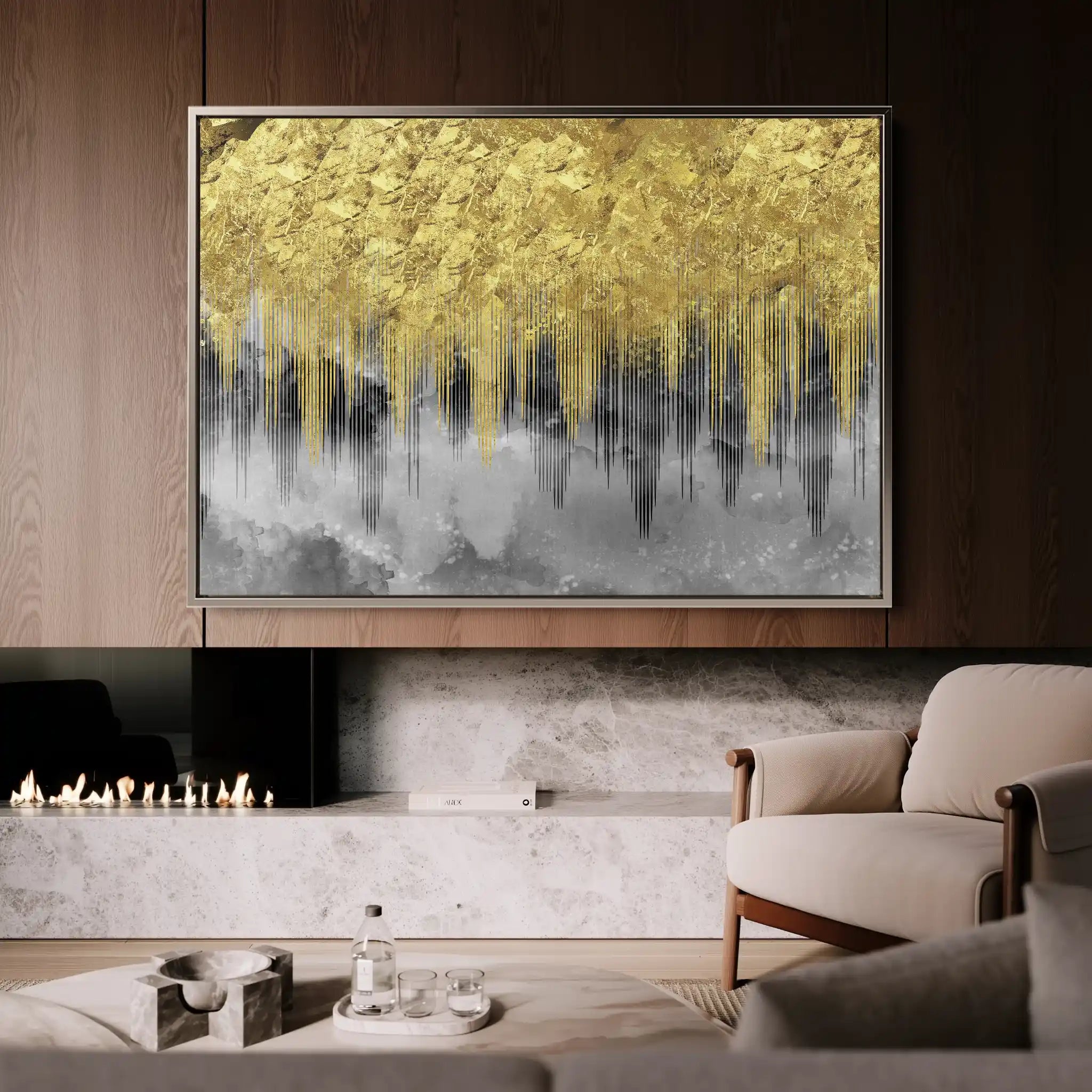 Abstract 042 Canvas Art 60 x 40 cm / Stretched on hidden frame