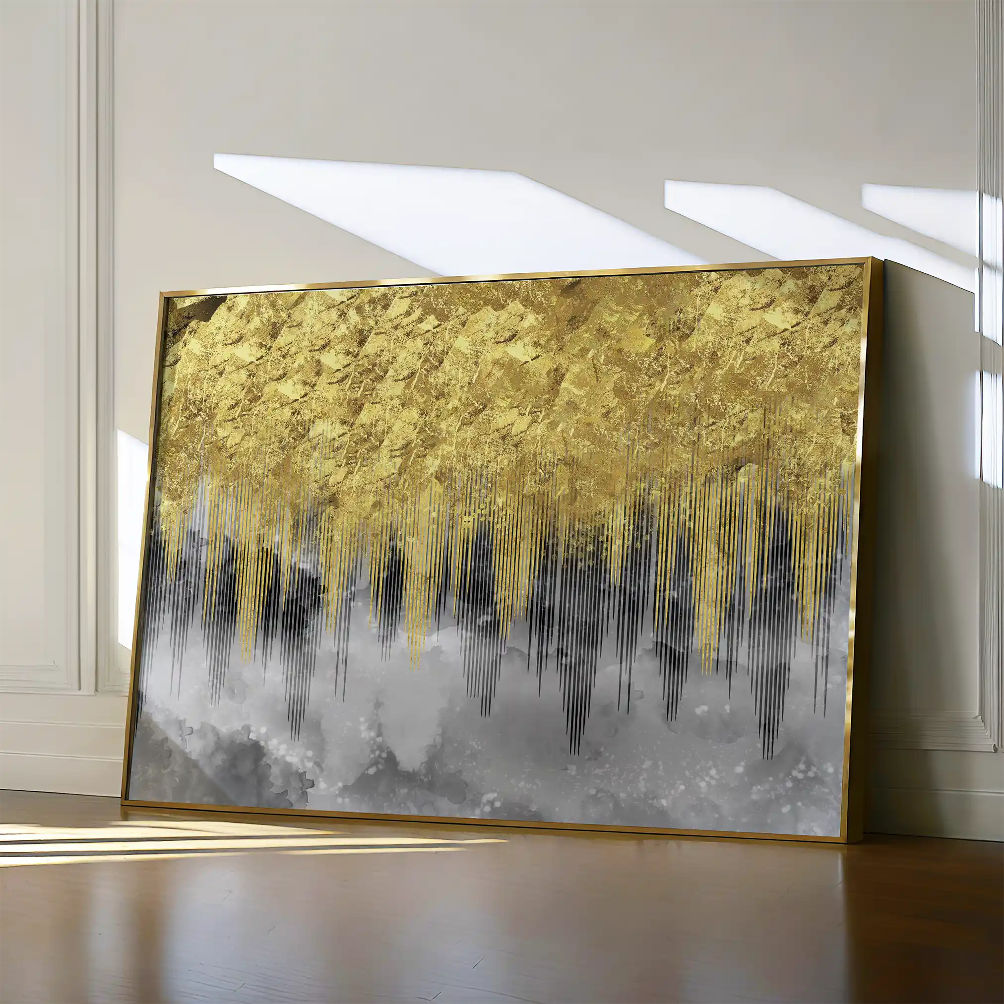 Abstract Canvas Wall Art WAD042-A 90 x 60 cm / Stretched on hidden frame