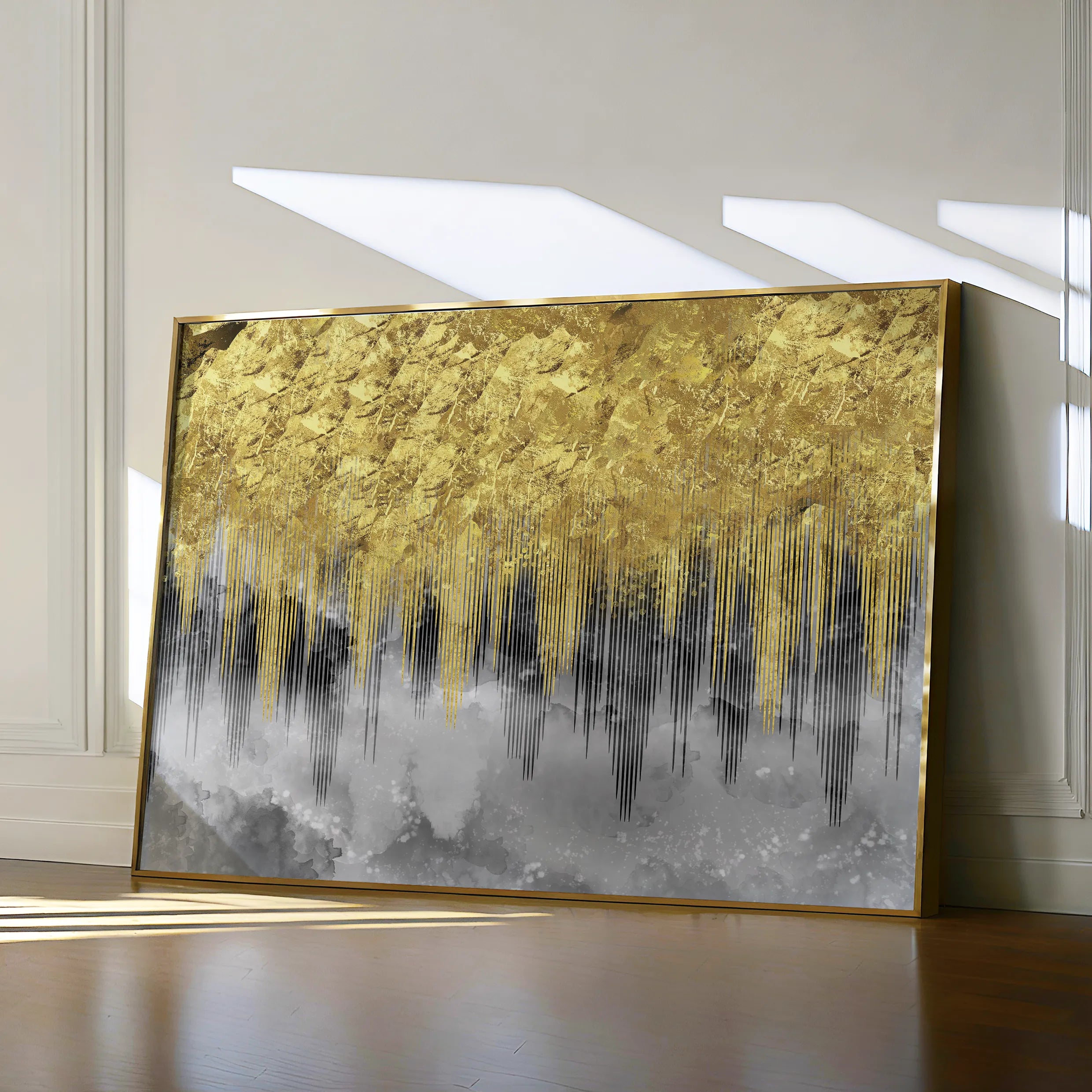 Abstract Canvas Wall Art WAD042-A 90 x 60 cm / Stretched on hidden frame