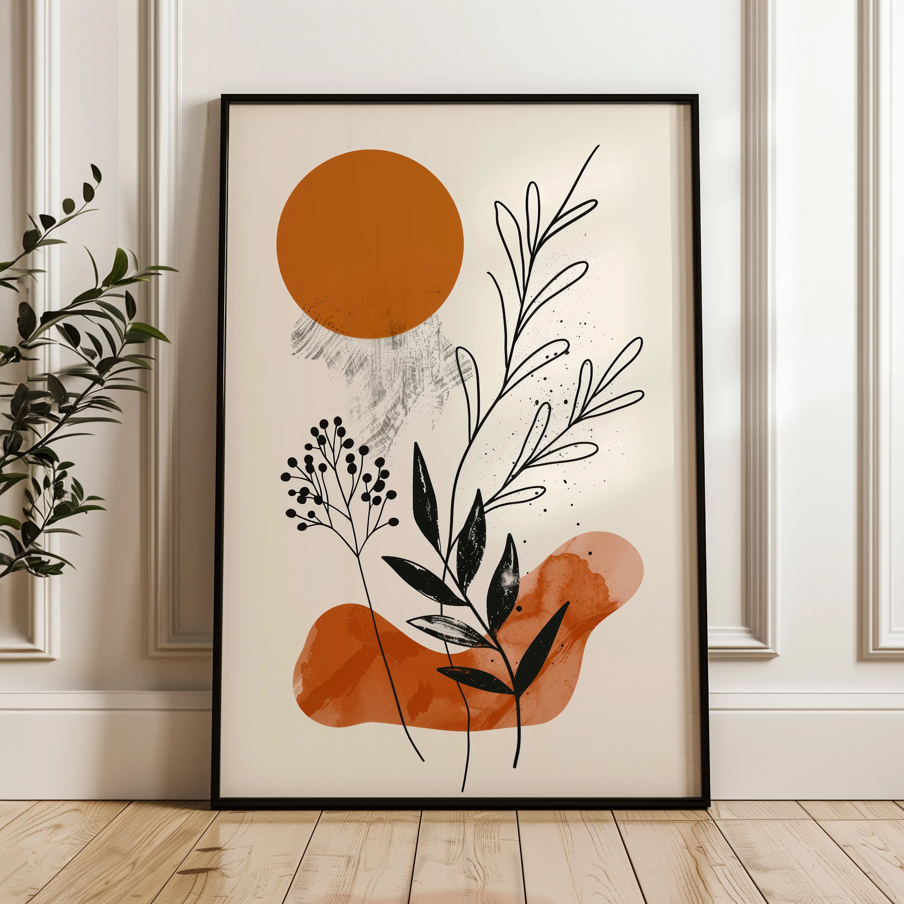 Boho Canvas Wall Art WAD042-BH 90 x 60 cm / Stretched on hidden frame