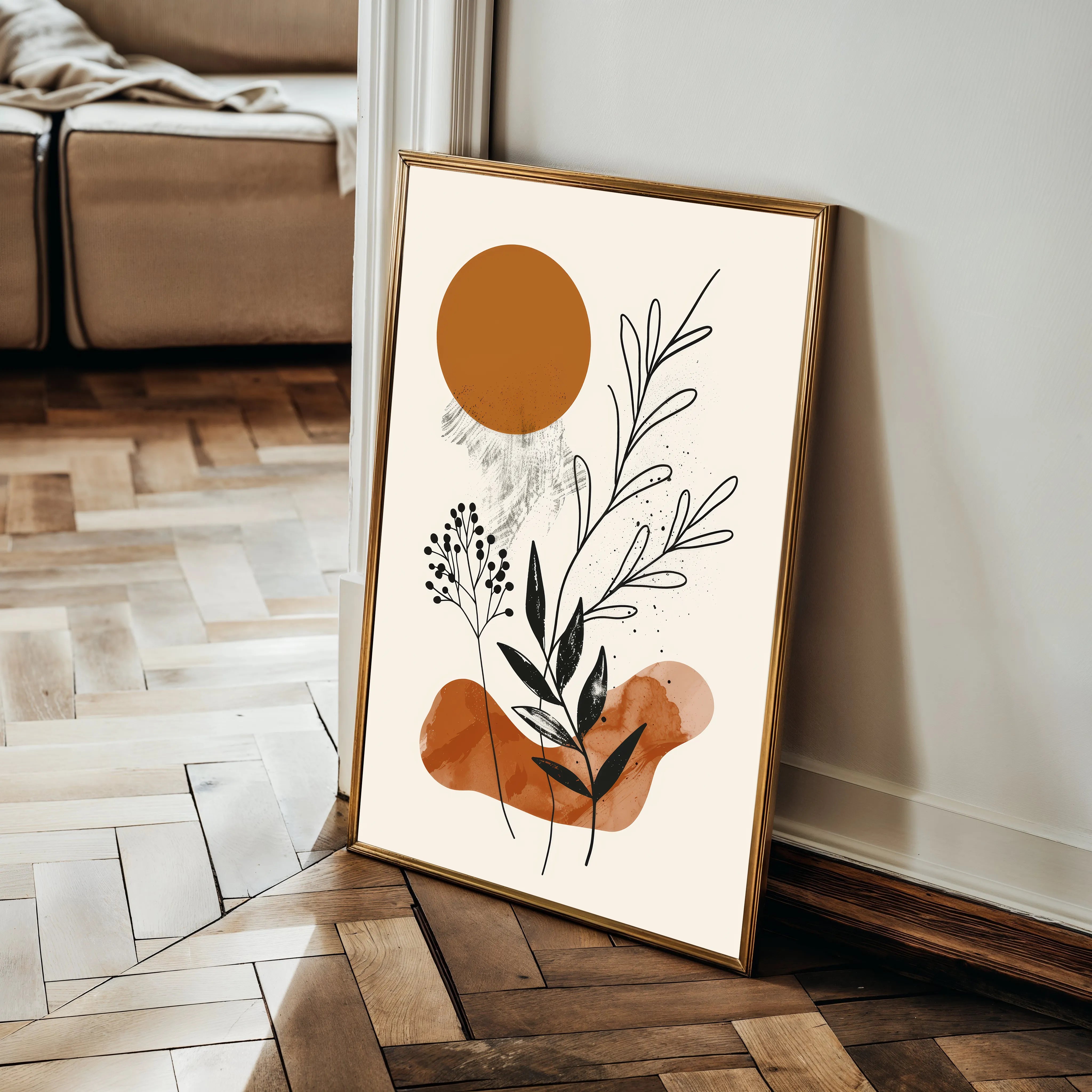 Boho Canvas Wall Art WAD042-BH 90 x 60 cm / Stretched on hidden frame