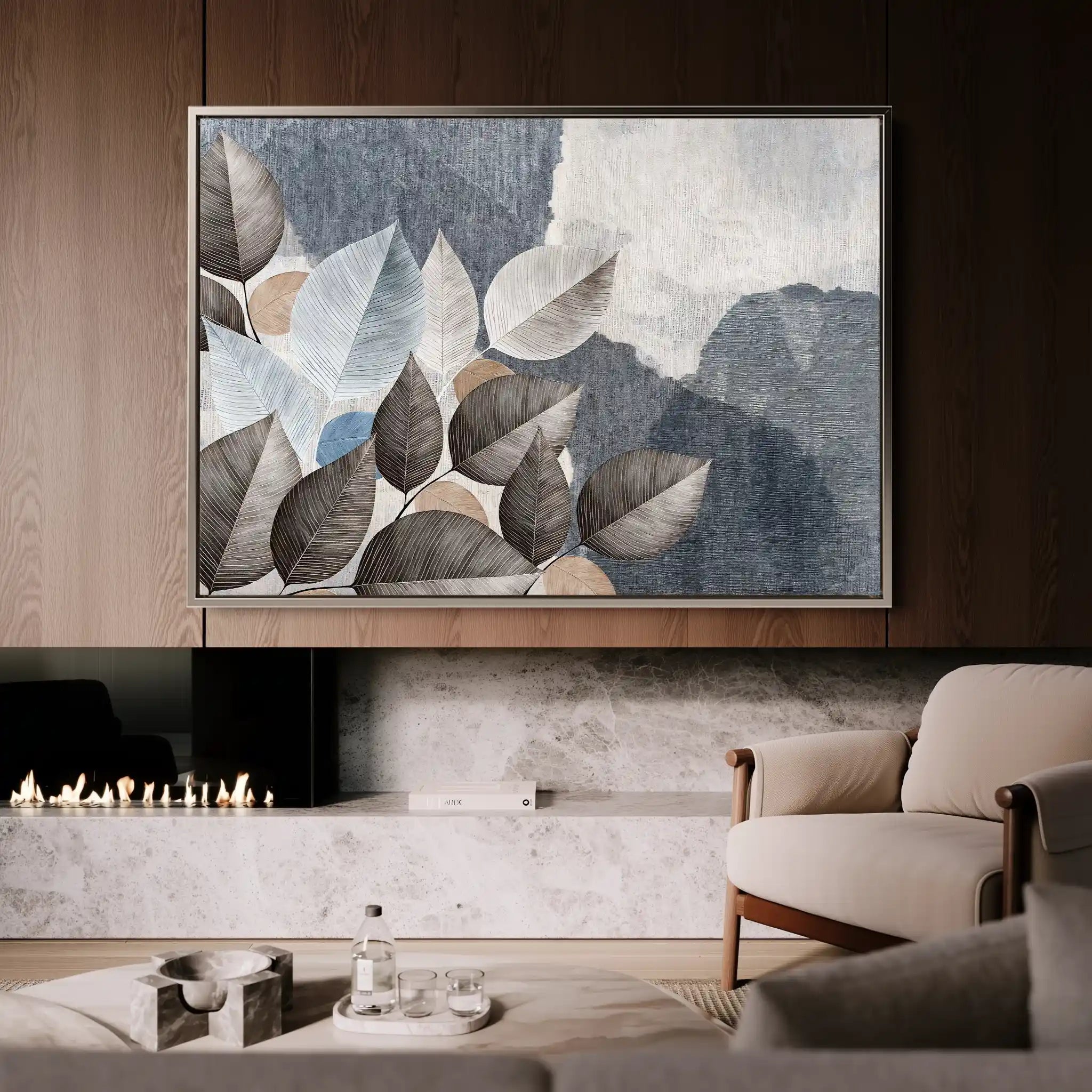 Floral Canvas Wall Art WAD042-F 90 x 60 cm / Stretched on hidden frame