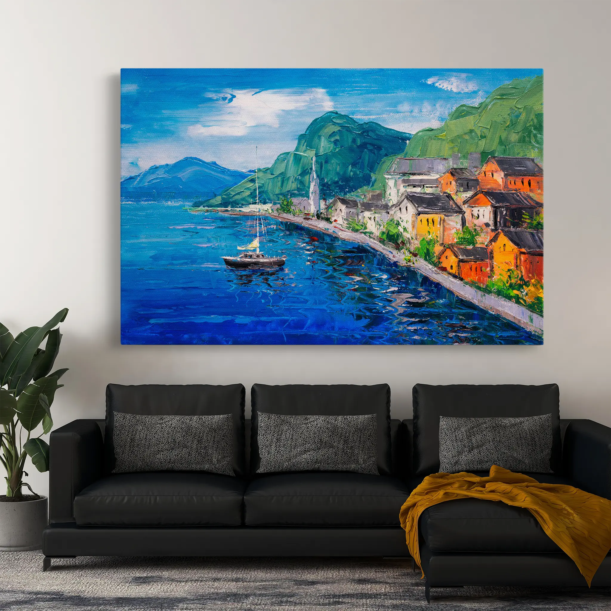 Landscape Canvas Wall Art WAD042-L 90 x 60 cm / Stretched on hidden frame