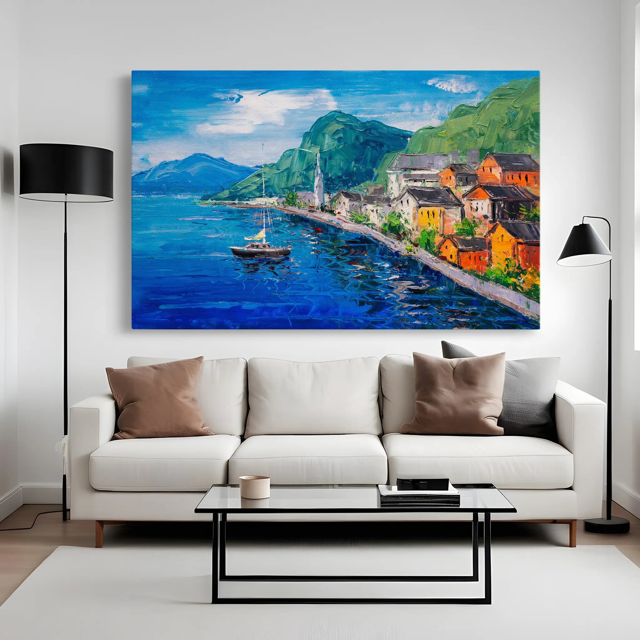 Landscape Canvas Wall Art WAD042-L 90 x 60 cm / Stretched on hidden frame