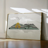 Abstract 043 Canvas Art 60 x 40 cm / Stretched on hidden frame
