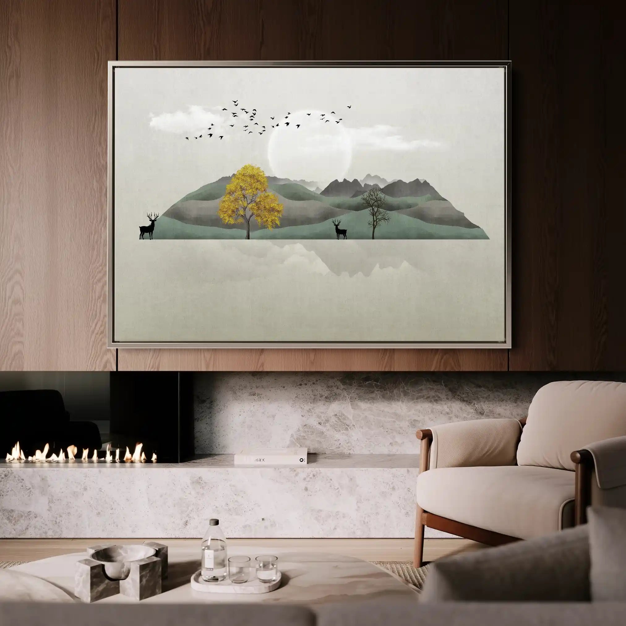 Abstract 043 Canvas Art 60 x 40 cm / Stretched on hidden frame