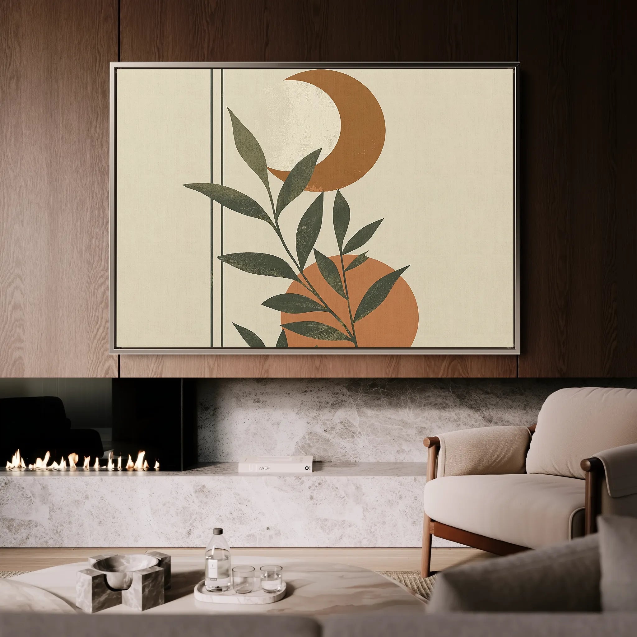 Boho Canvas Wall Art WAD043-BH 90 x 60 cm / Stretched on hidden frame