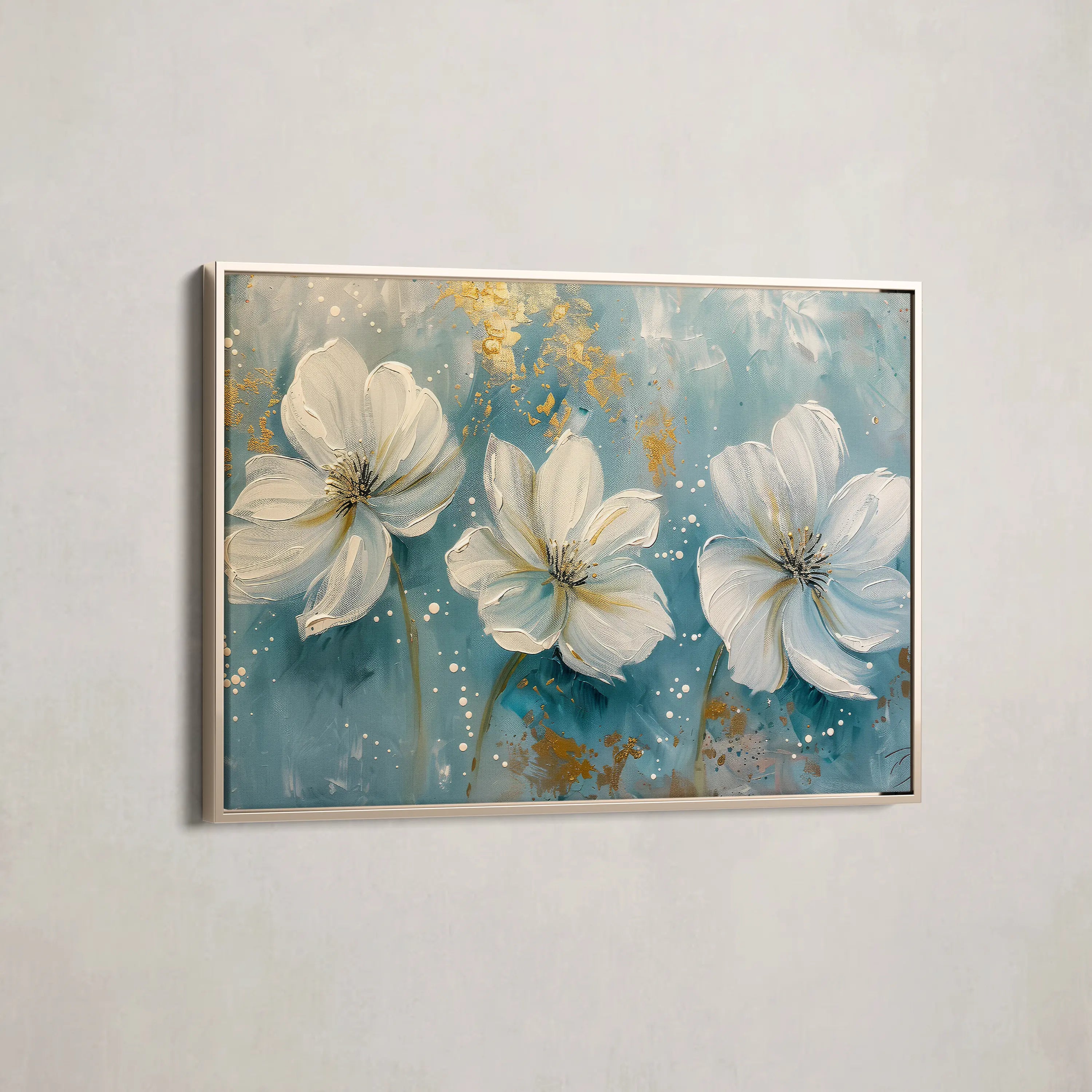 Floral Canvas Wall Art WAD043-F 90 x 60 cm / Stretched on hidden frame