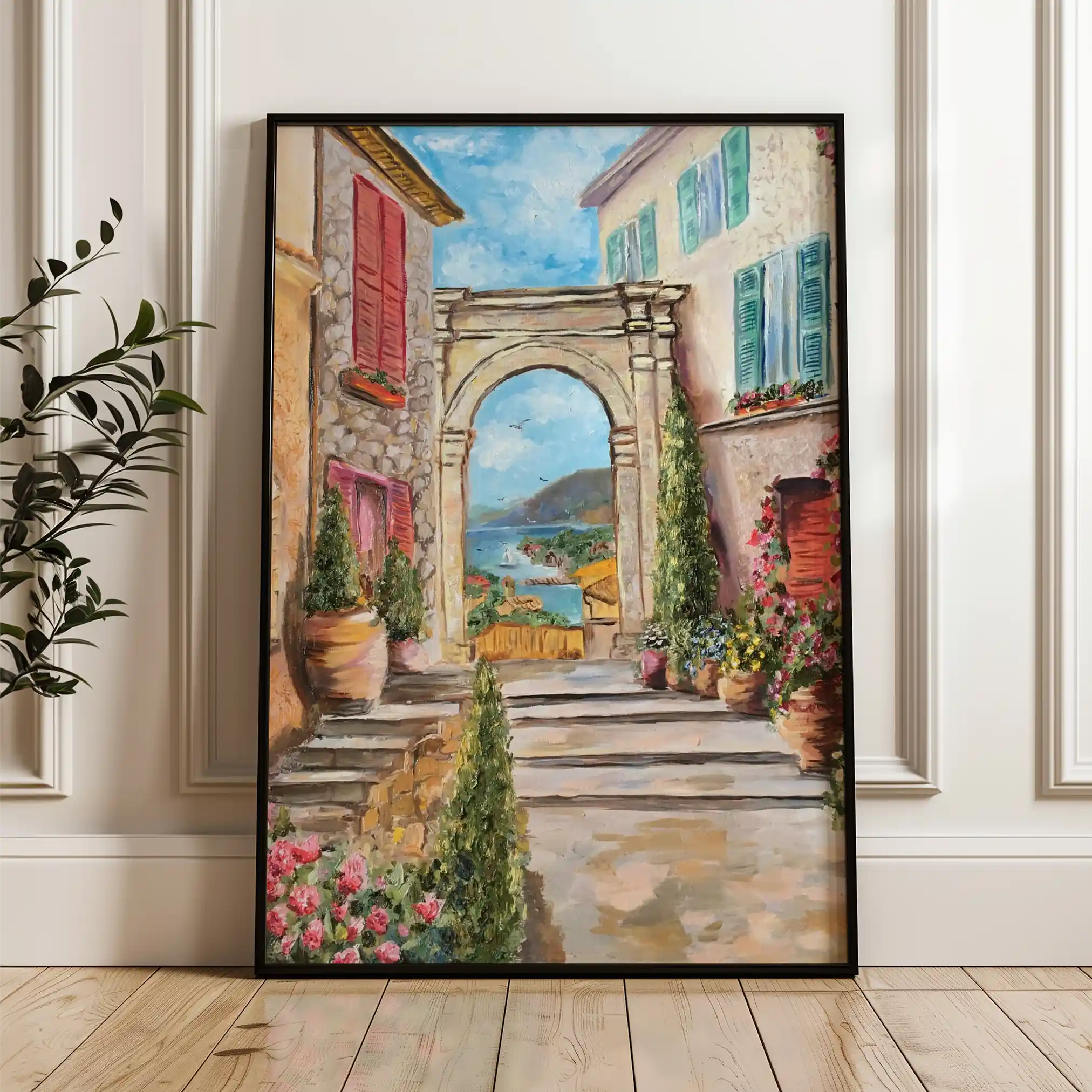 Landscape 043 Canvas Art 90 x 60 cm / Stretched on hidden frame