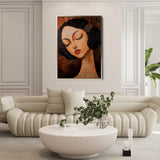 Portrait 043 Canvas Art 90 x 60 cm / Stretched on hidden frame