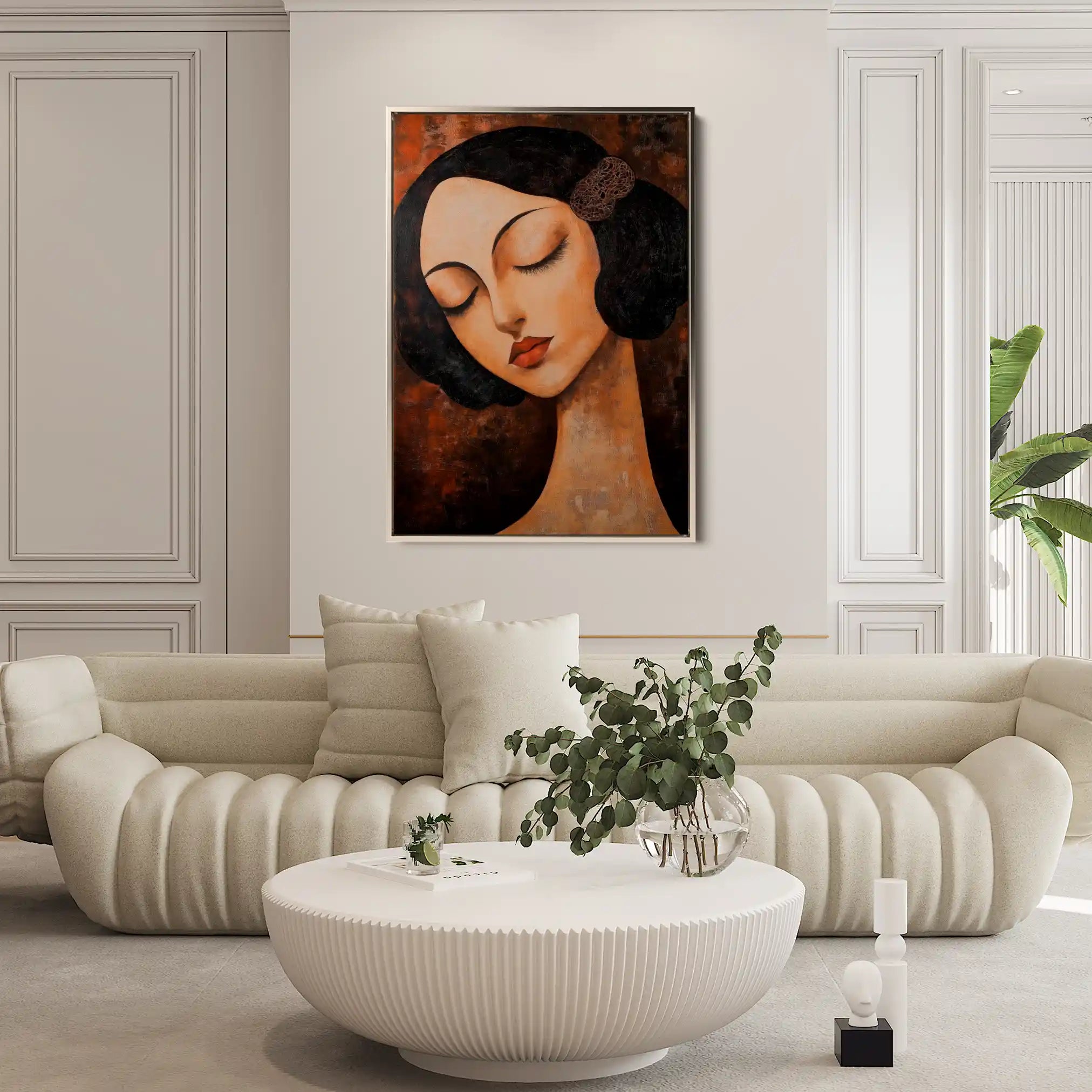 Portrait 043 Canvas Art 90 x 60 cm / Stretched on hidden frame