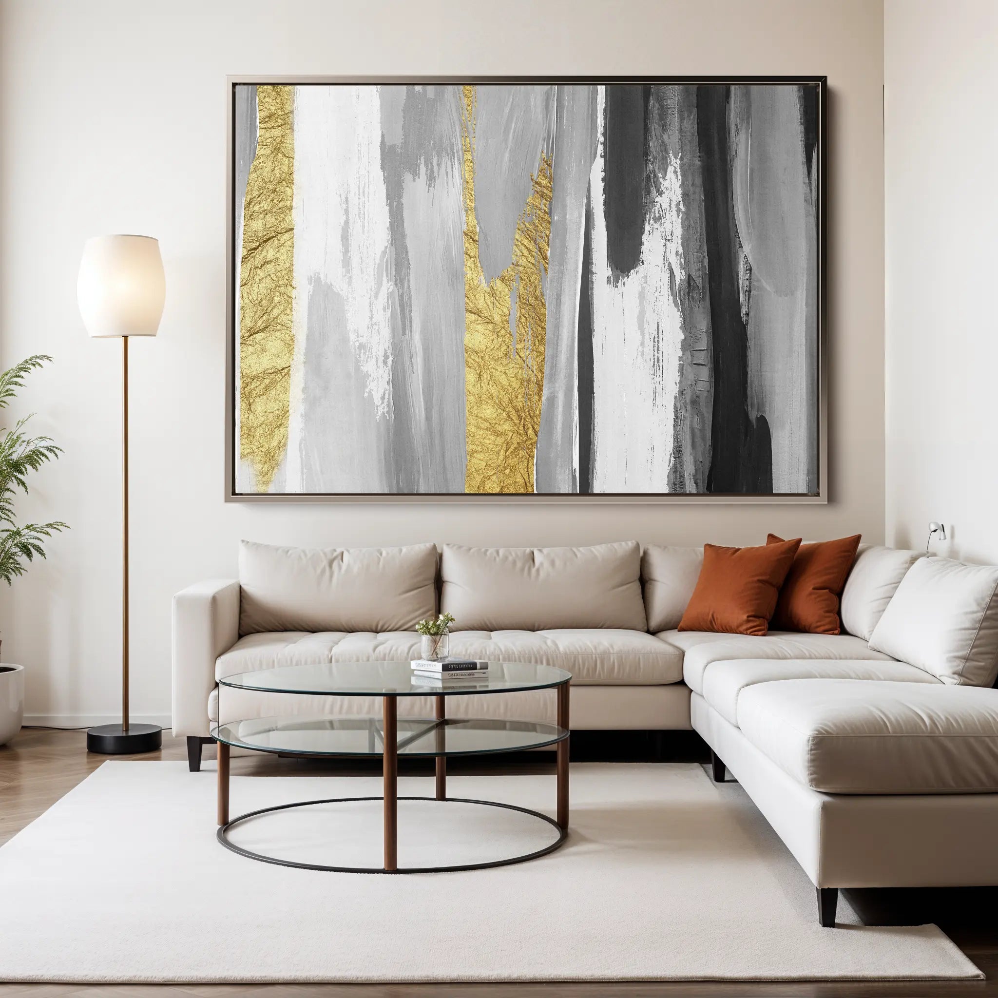 Abstract Canvas Wall Art WAD044-A 90 x 60 cm / Stretched on hidden frame