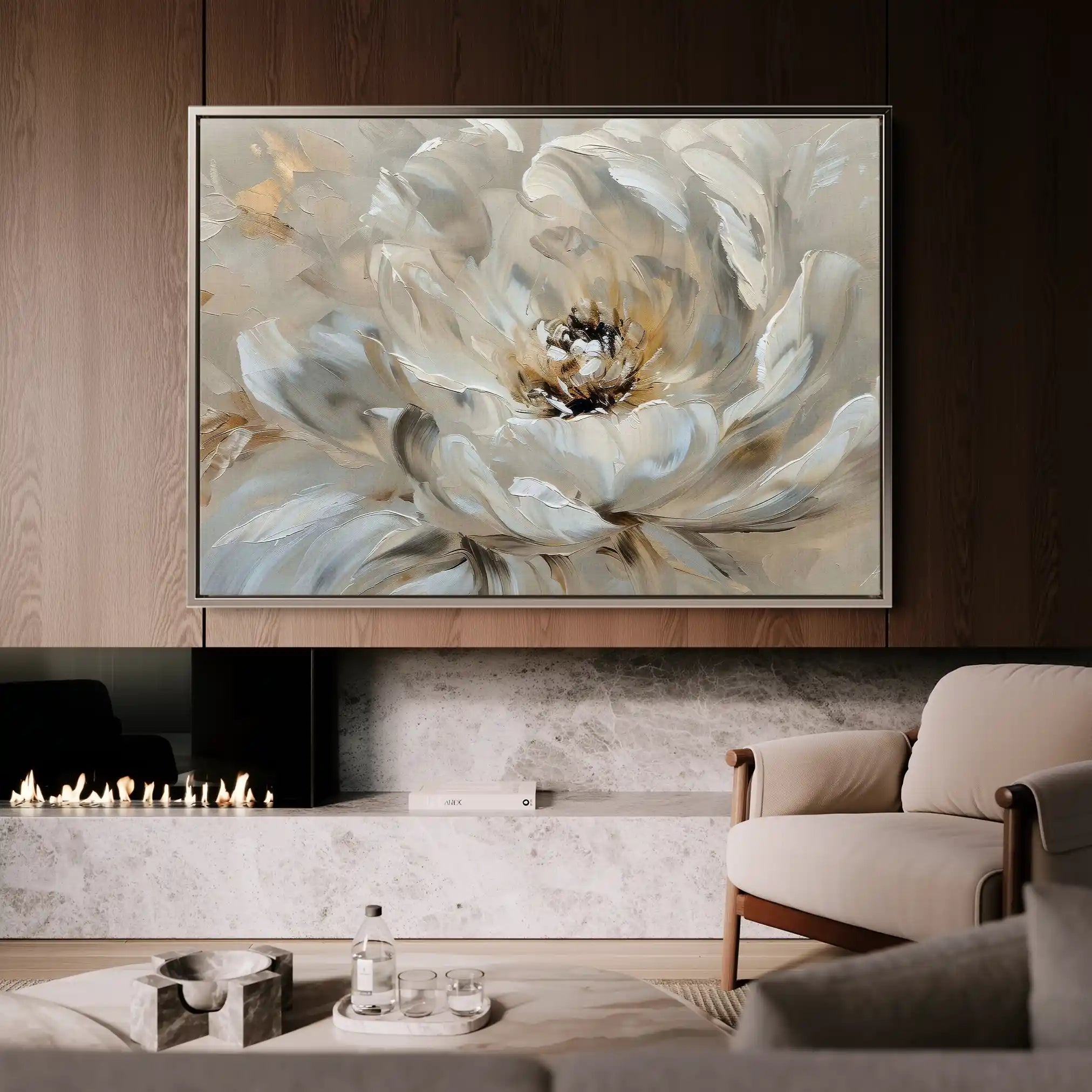 Floral Canvas Wall Art WAD044-F 90 x 60 cm / Stretched on hidden frame