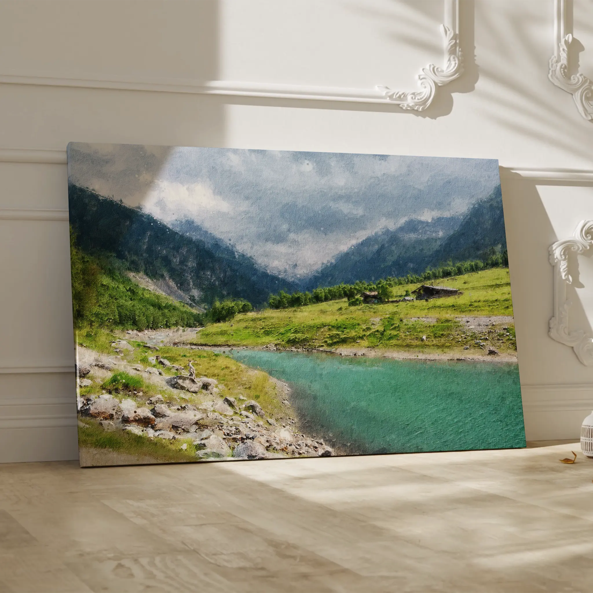 Landscape Canvas Wall Art WAD044-L 90 x 60 cm / Stretched on hidden frame