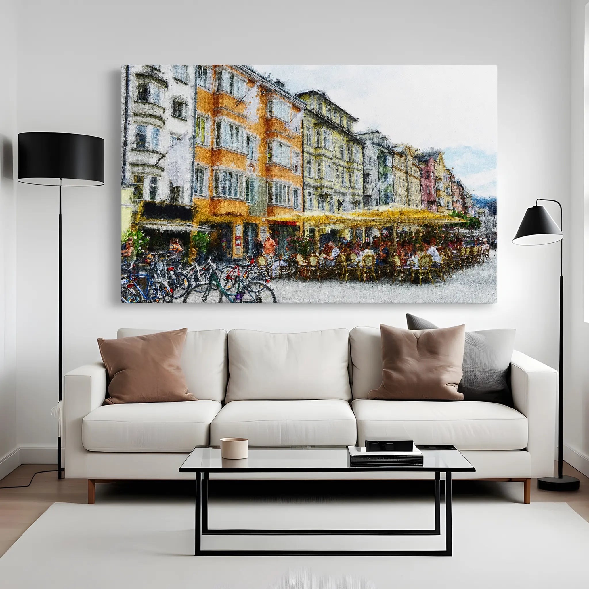 Landscape Canvas Wall Art WAD045-L 90 x 60 cm / Stretched on hidden frame