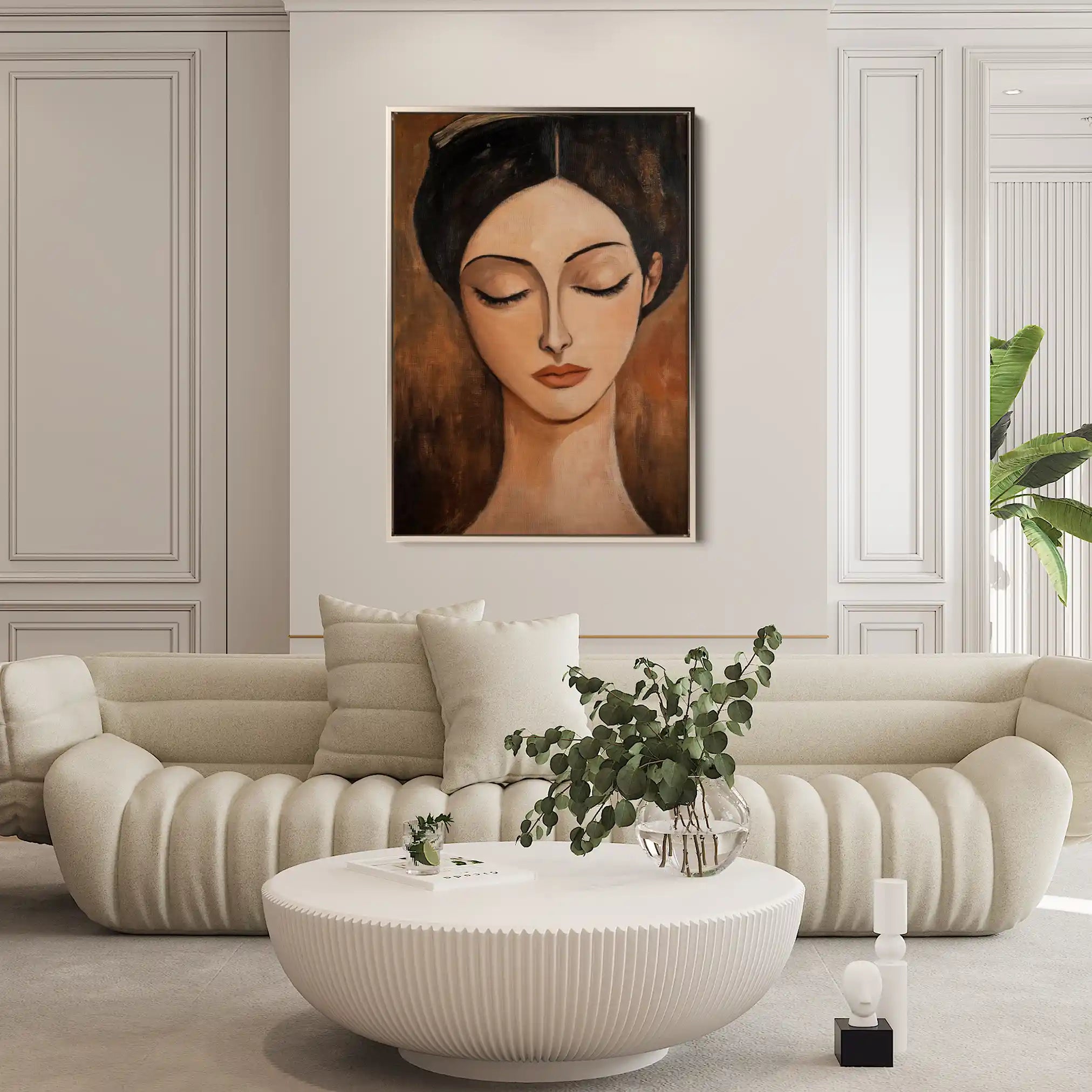 Portrait 045 Canvas Art 90 x 60 cm / Stretched on hidden frame