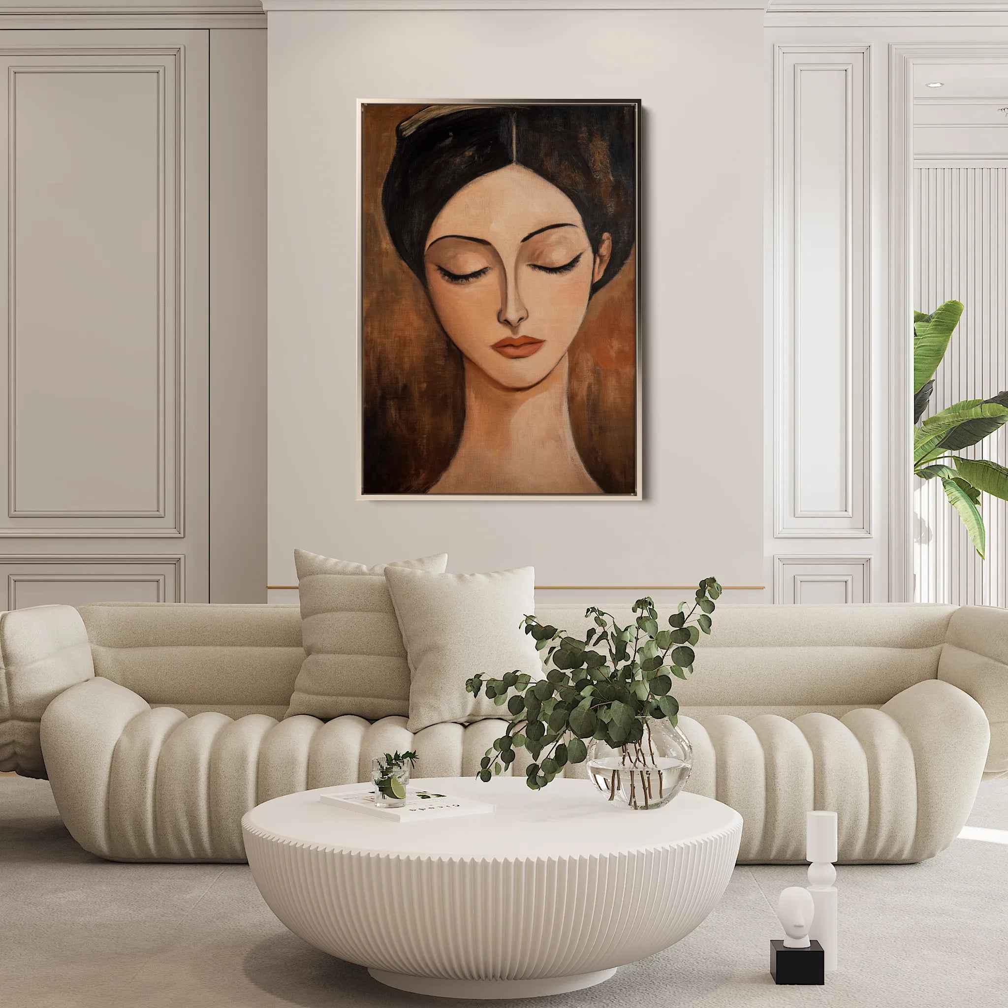 Portrait Canvas Wall Art WAD045-P 90 x 60 cm / Stretched on hidden frame