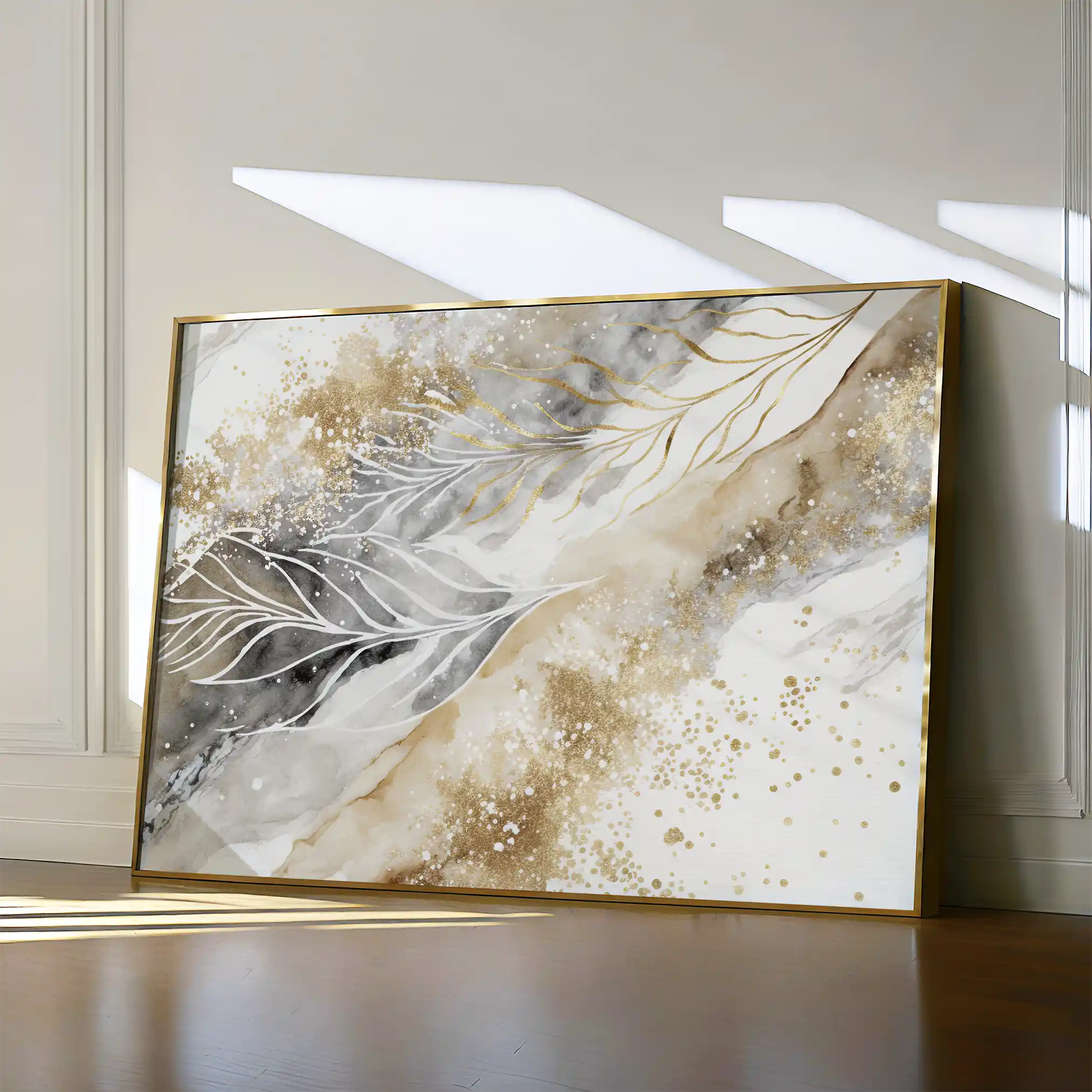Abstract Canvas Wall Art WAD046-A 90 x 60 cm / Stretched on hidden frame