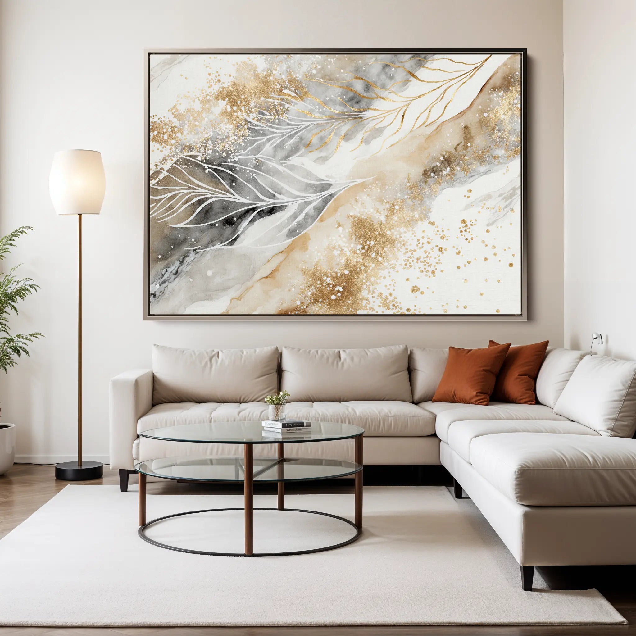 Abstract Canvas Wall Art WAD046-A 90 x 60 cm / Stretched on hidden frame