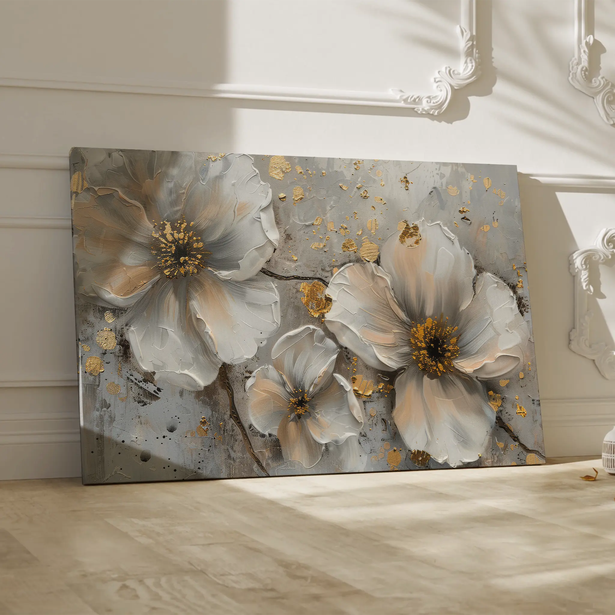 Floral Canvas Wall Art WAD046-F 90 x 60 cm / Stretched on hidden frame