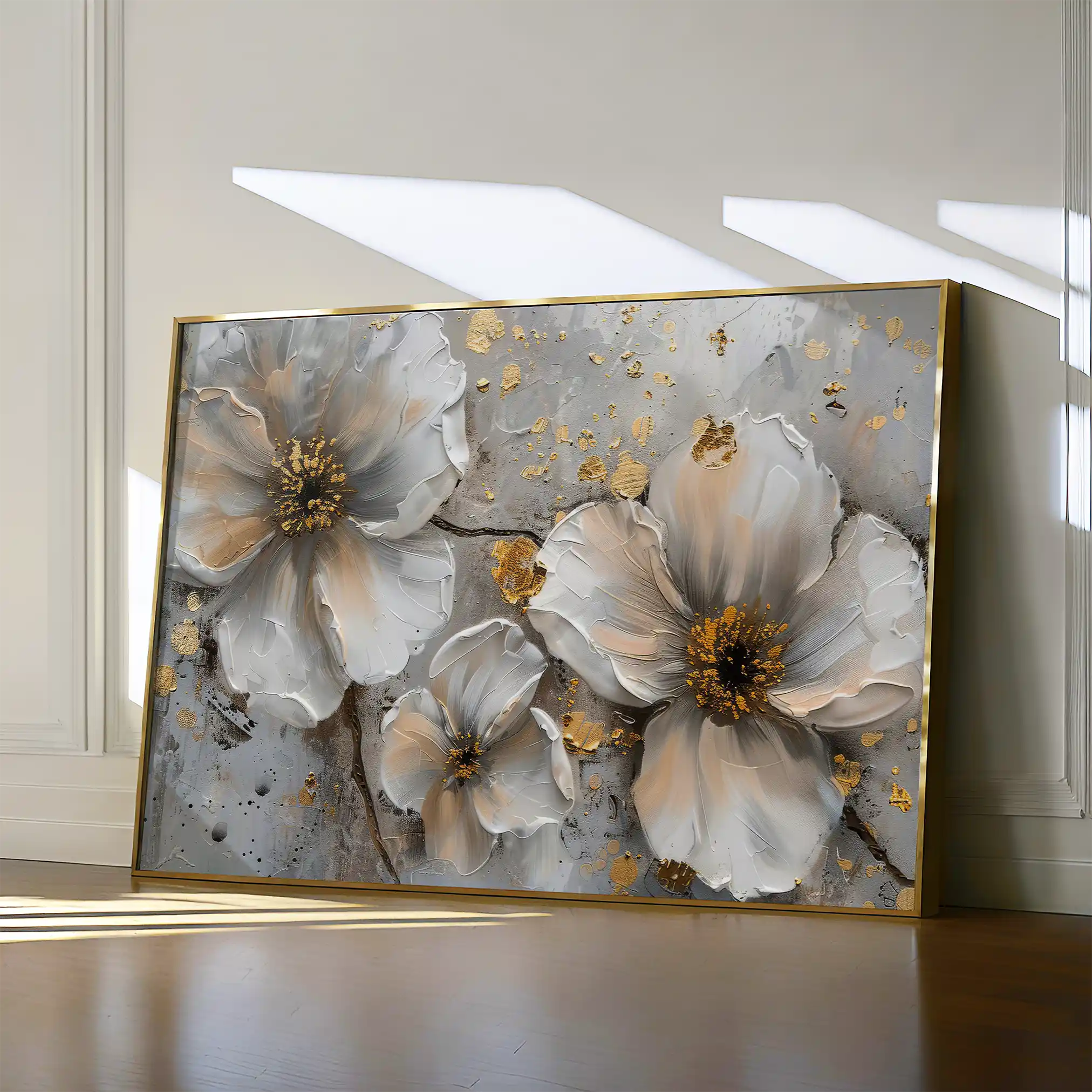 Floral Canvas Wall Art WAD046-F 90 x 60 cm / Stretched on hidden frame