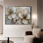 Floral Canvas Wall Art WAD046-F 90 x 60 cm / Stretched on hidden frame
