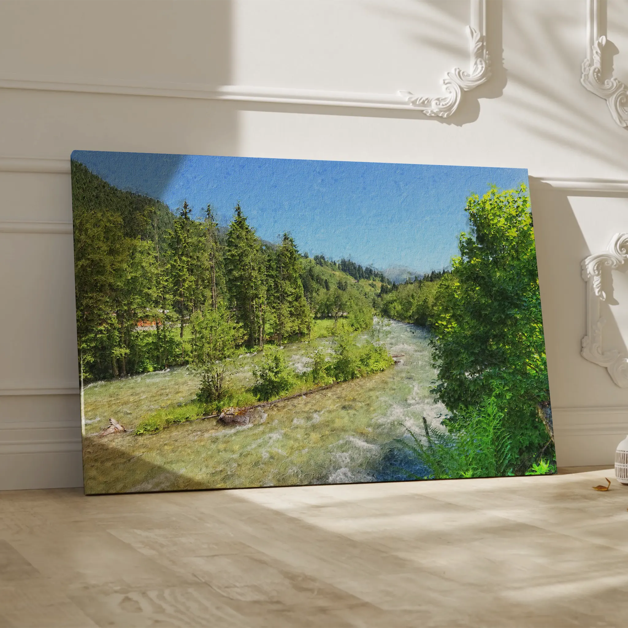 Landscape Canvas Wall Art WAD046-L 90 x 60 cm / Stretched on hidden frame