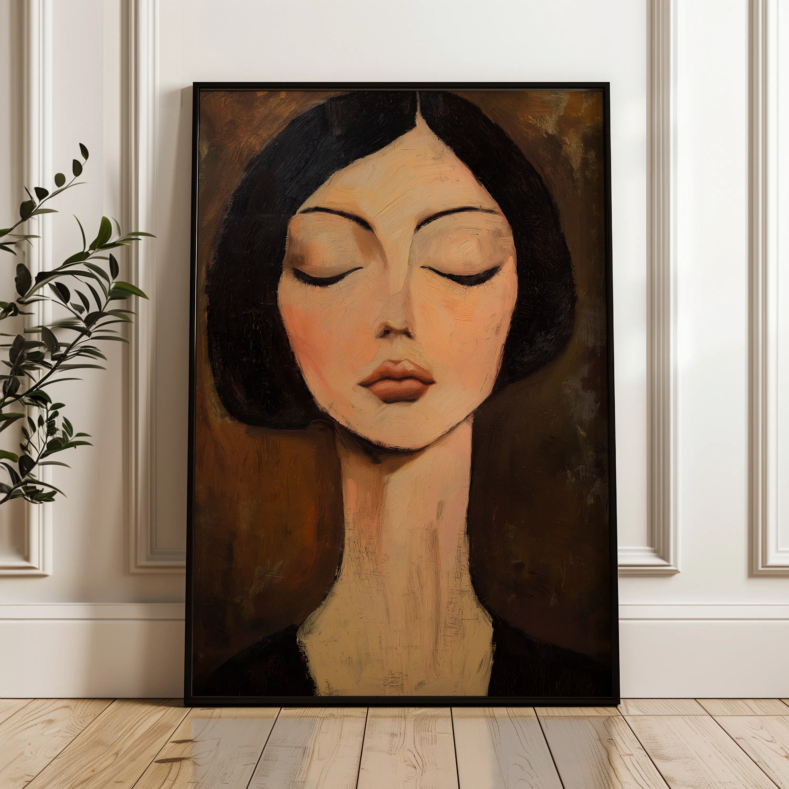 Portrait Canvas Wall Art WAD046-P 90 x 60 cm / Stretched on hidden frame