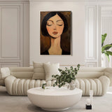 Portrait 046 Canvas Art 90 x 60 cm / Stretched on hidden frame