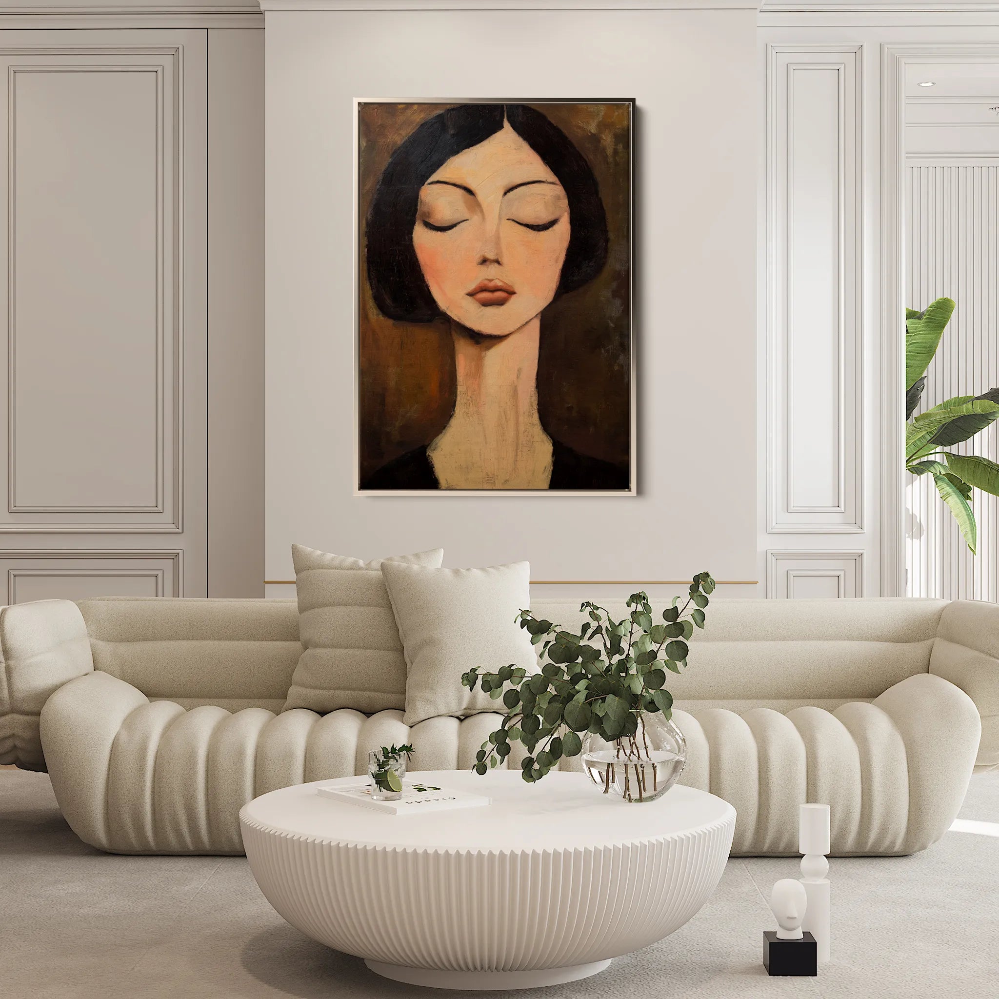 Portrait Canvas Wall Art WAD046-P 90 x 60 cm / Stretched on hidden frame