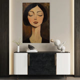 Portrait 046 Canvas Art 90 x 60 cm / Stretched on hidden frame