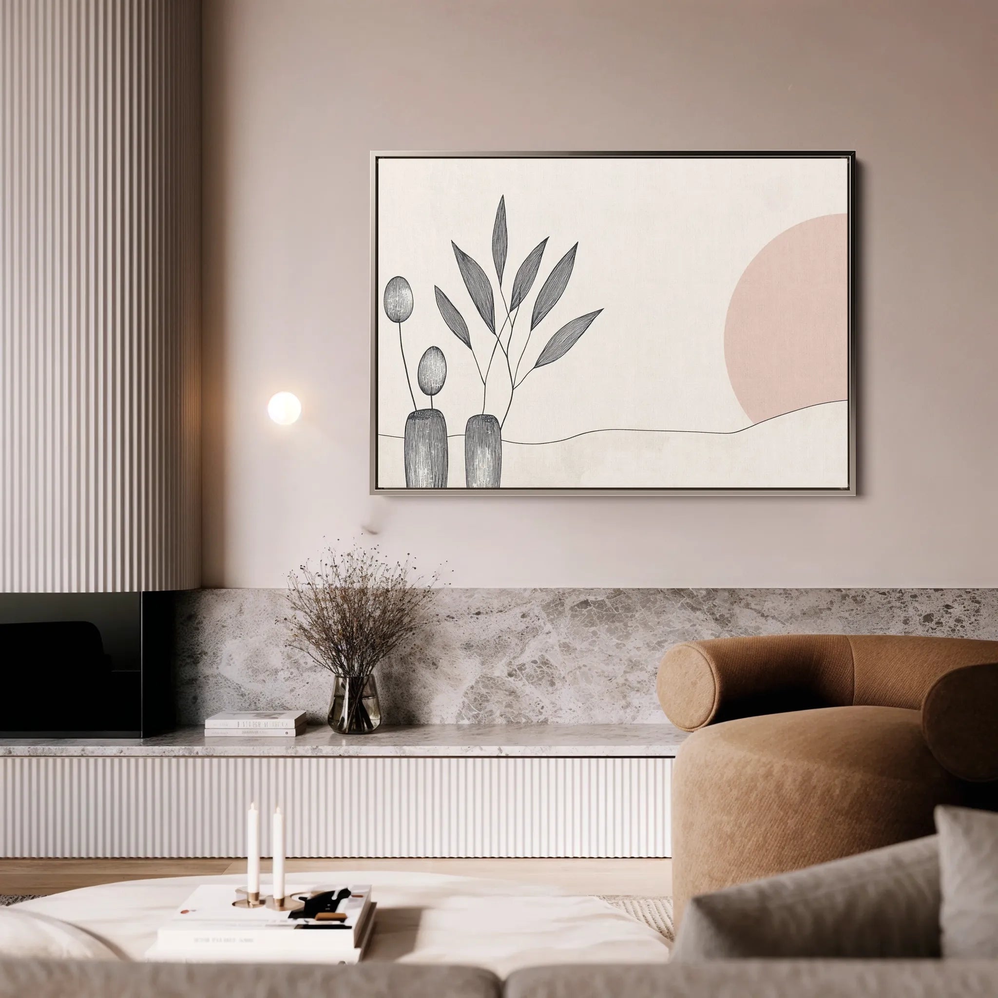 Boho Canvas Wall Art WAD047-BH 90 x 60 cm / Stretched on hidden frame